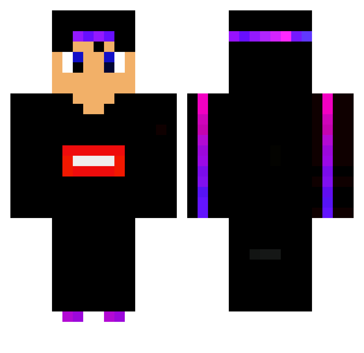 zRenan_Z Minecraft skin, front and back view