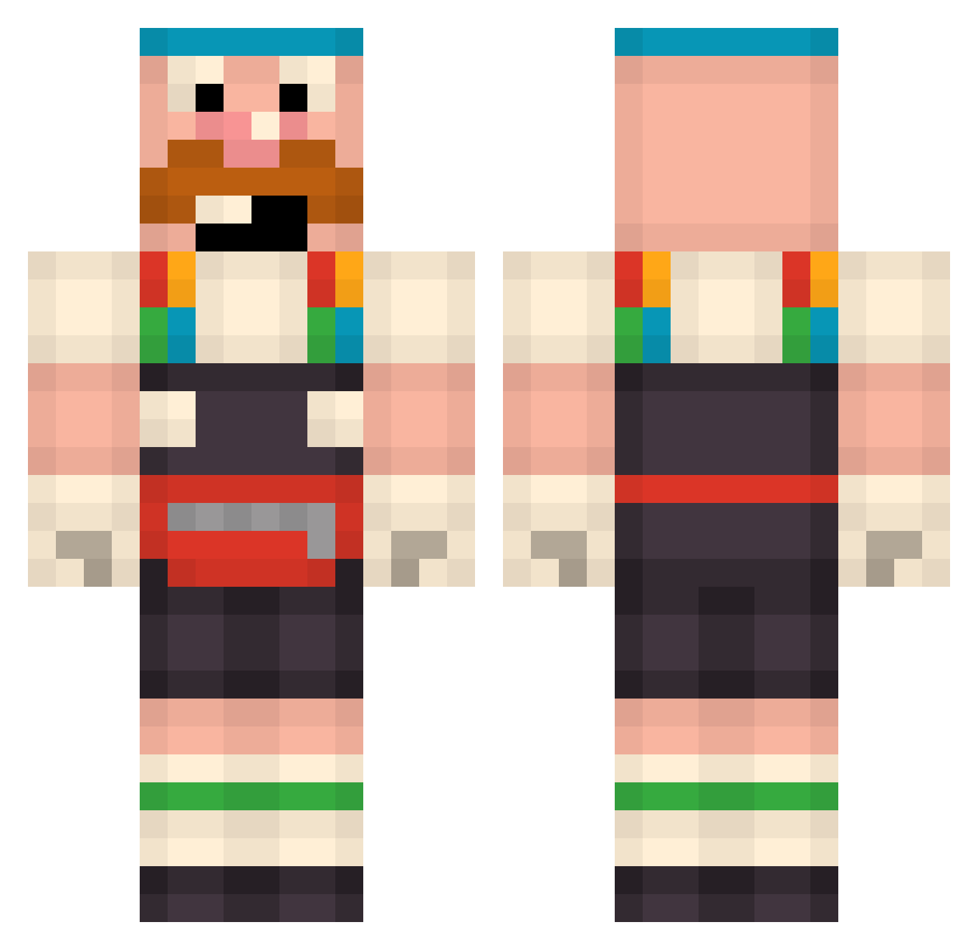 EliminatorABC - uncle grandpa Minecraft skin