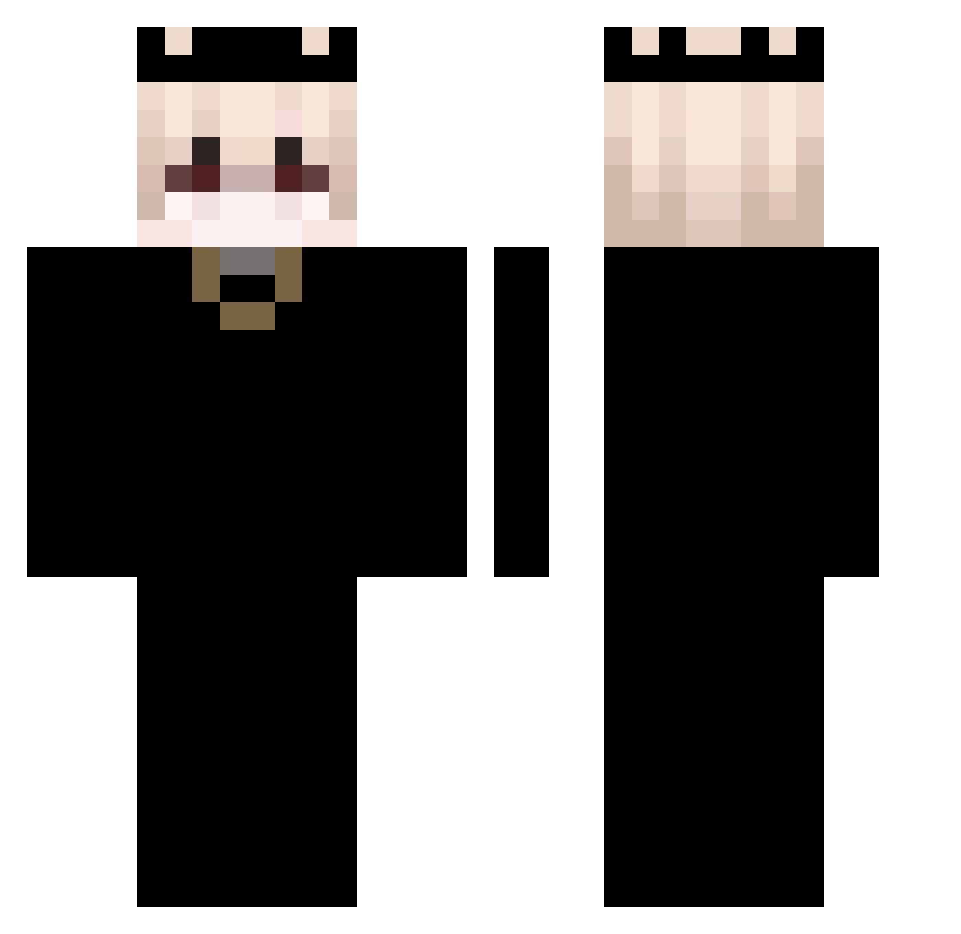 Barto3czek11 Minecraft skin, front and back view