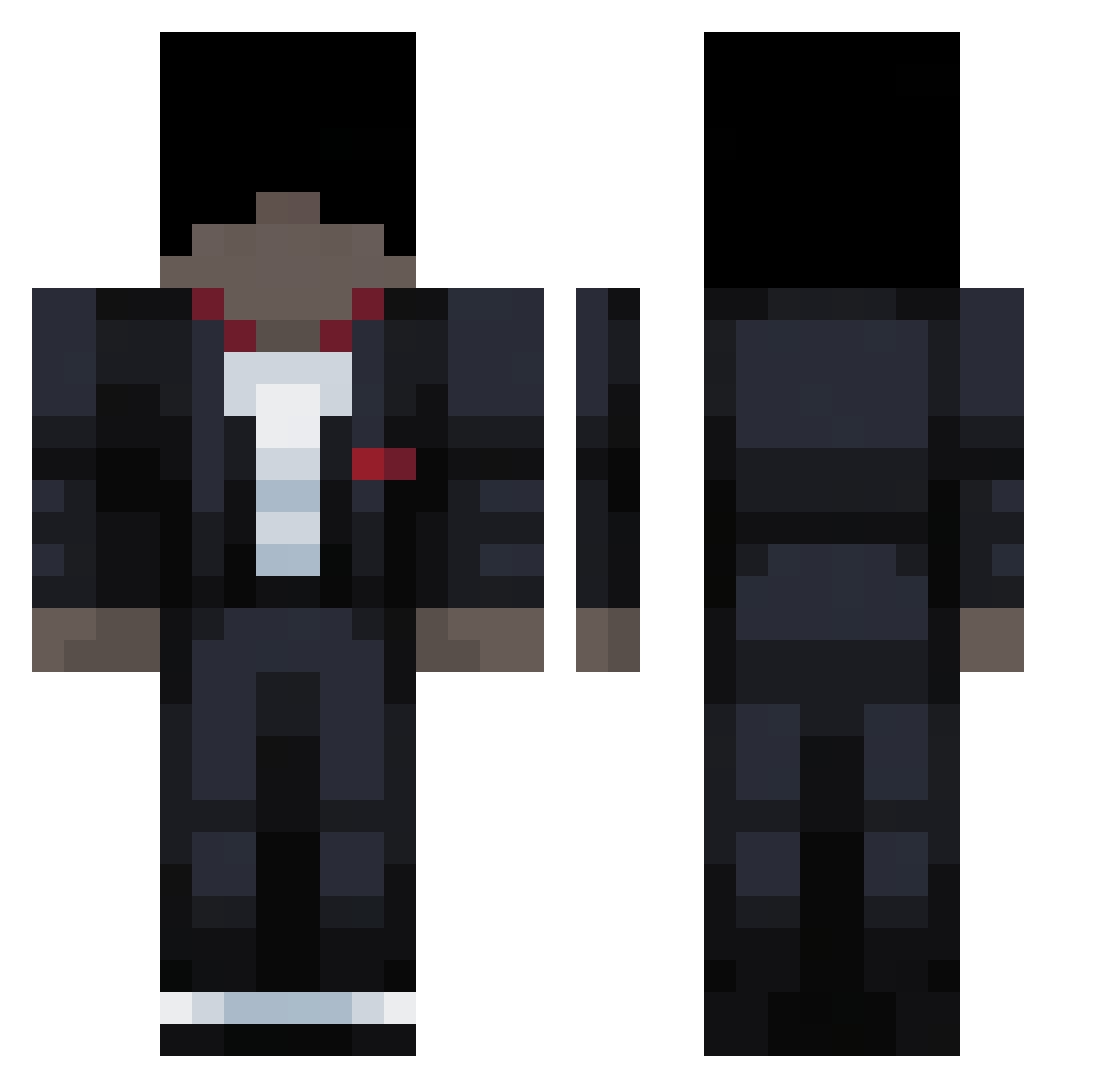 AmazonAlexa Minecraft skin, front and back view