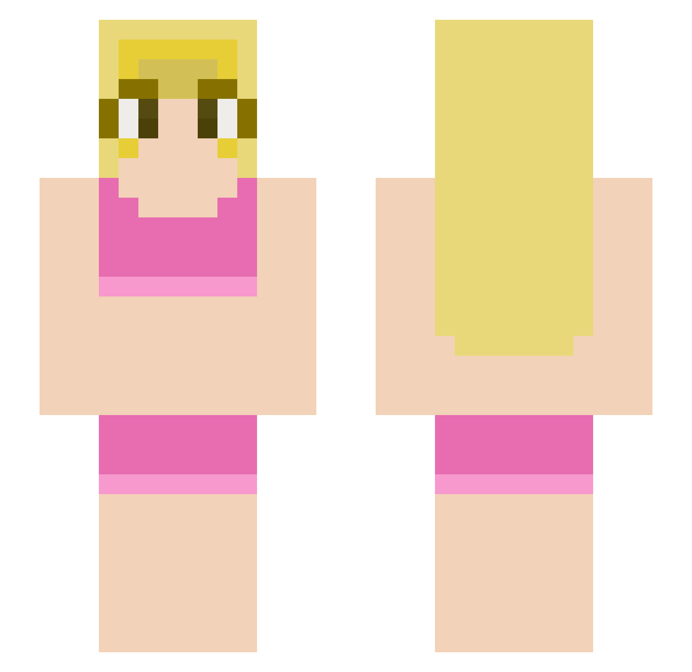 oniikovec Minecraft skin, front and back view