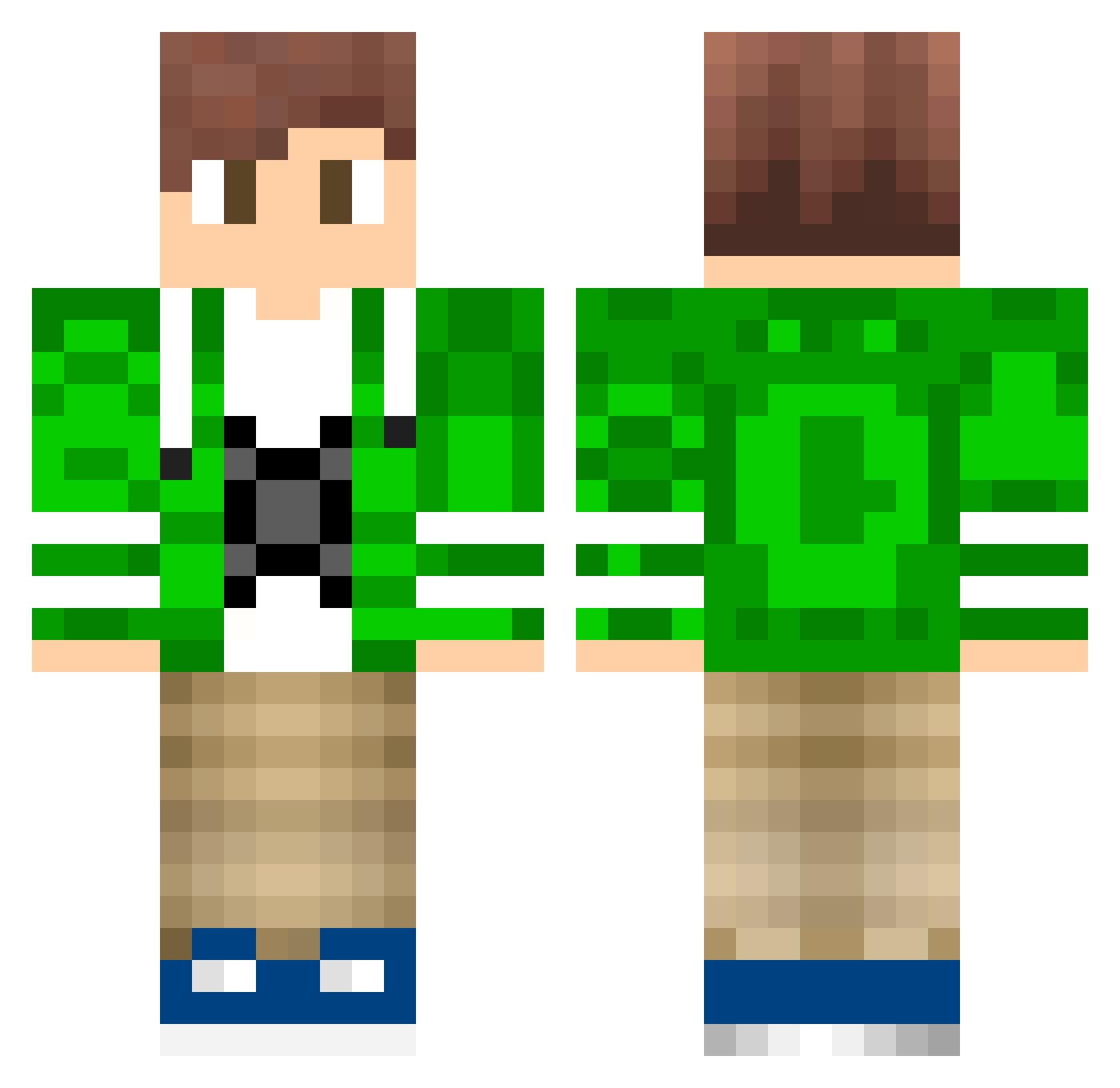 chris_120 Minecraft skin, front and back view