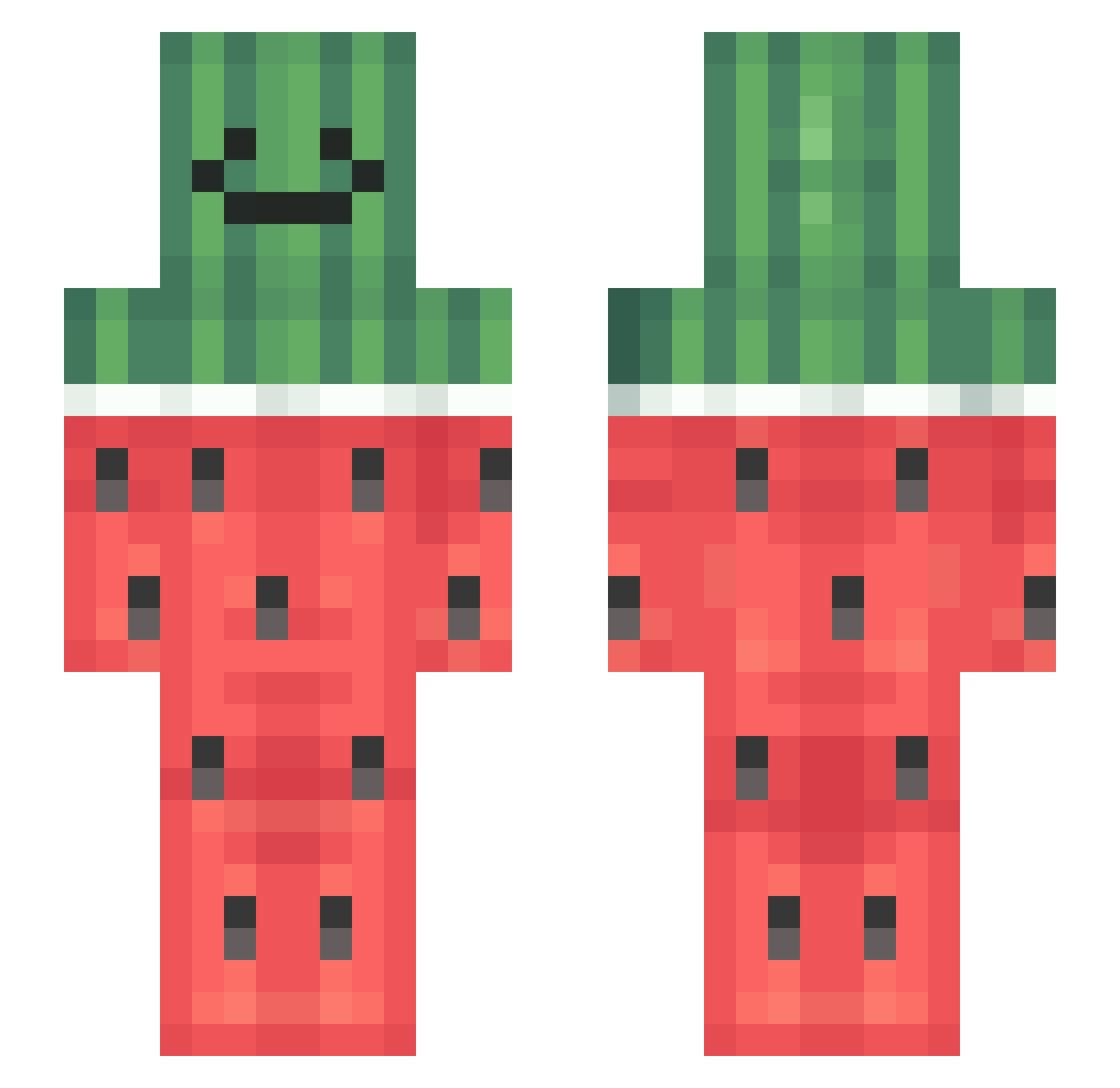 XelLaion Minecraft skin, front and back view