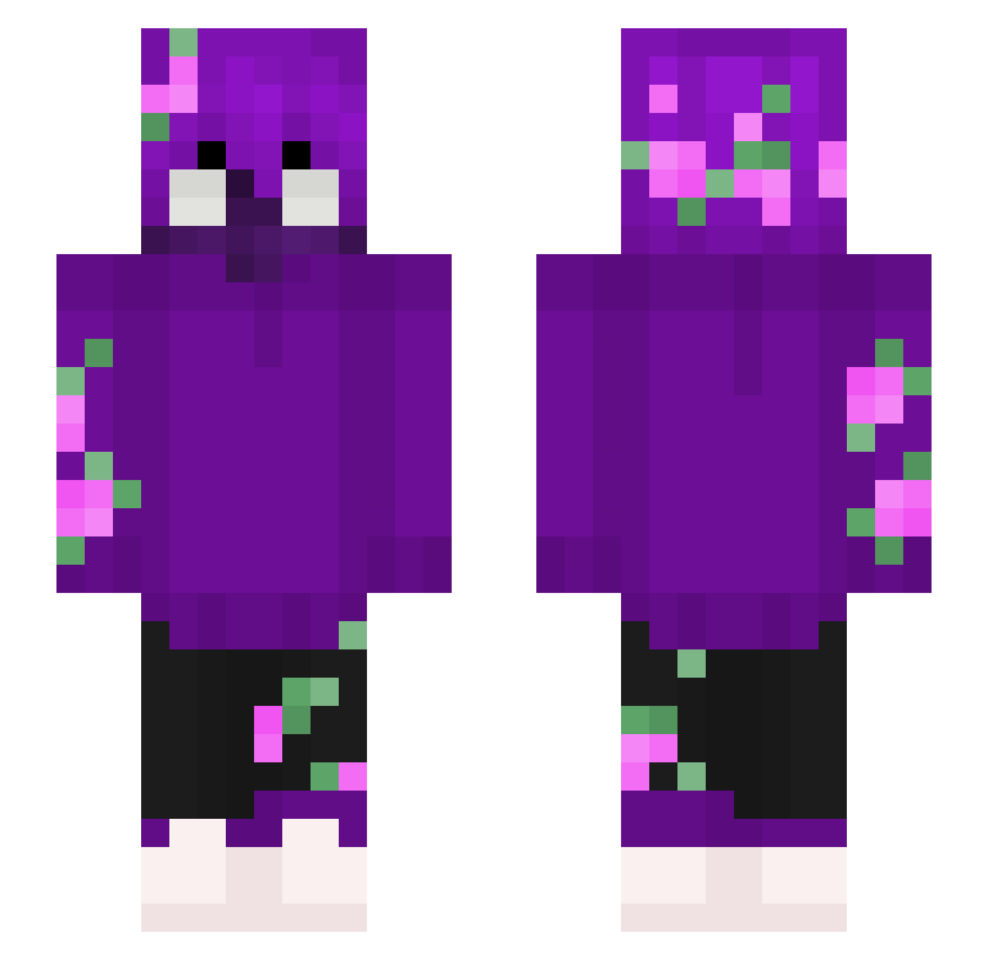 xRui_ Minecraft skin, front and back view