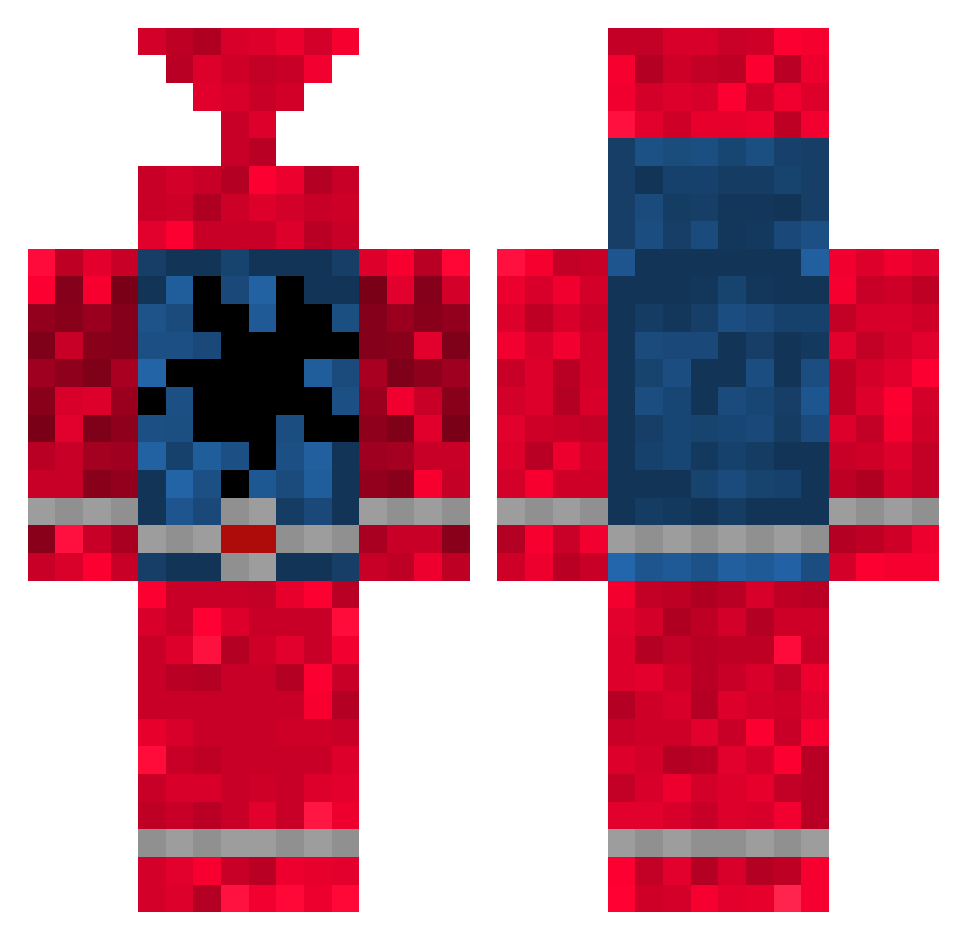 tep3 Minecraft skin, front and back view
