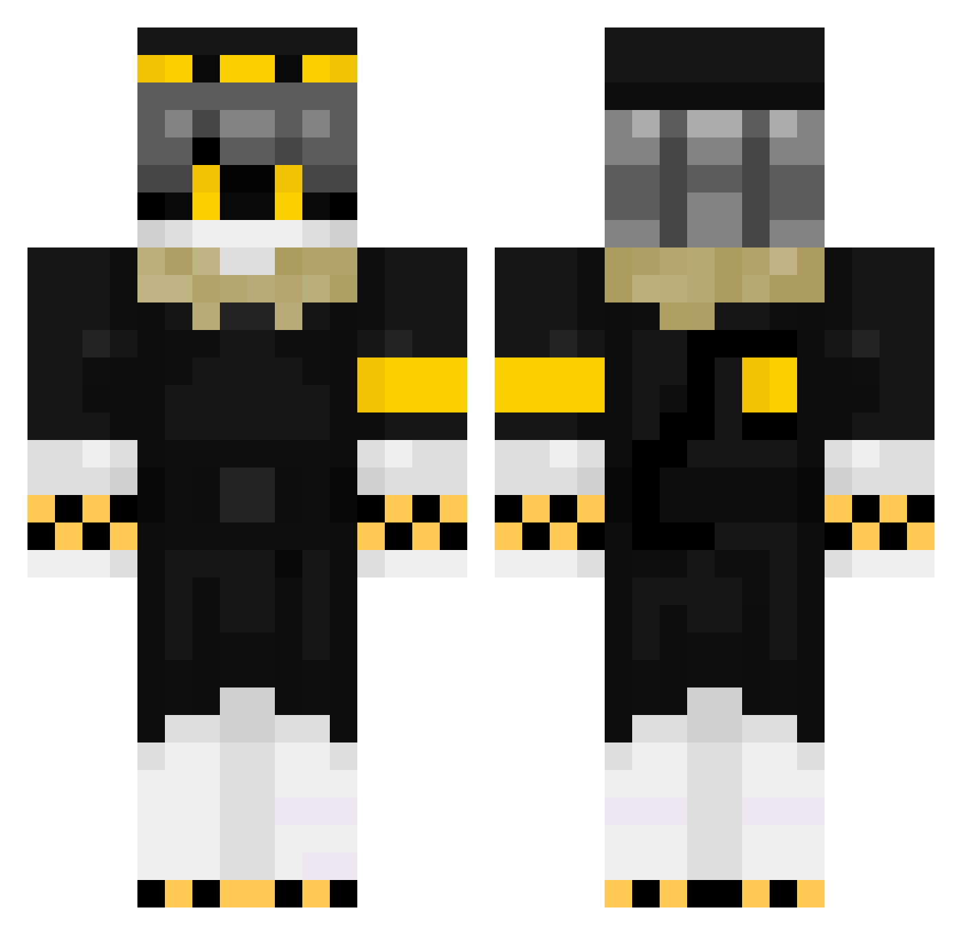 4real_Official Minecraft skin, front and back view