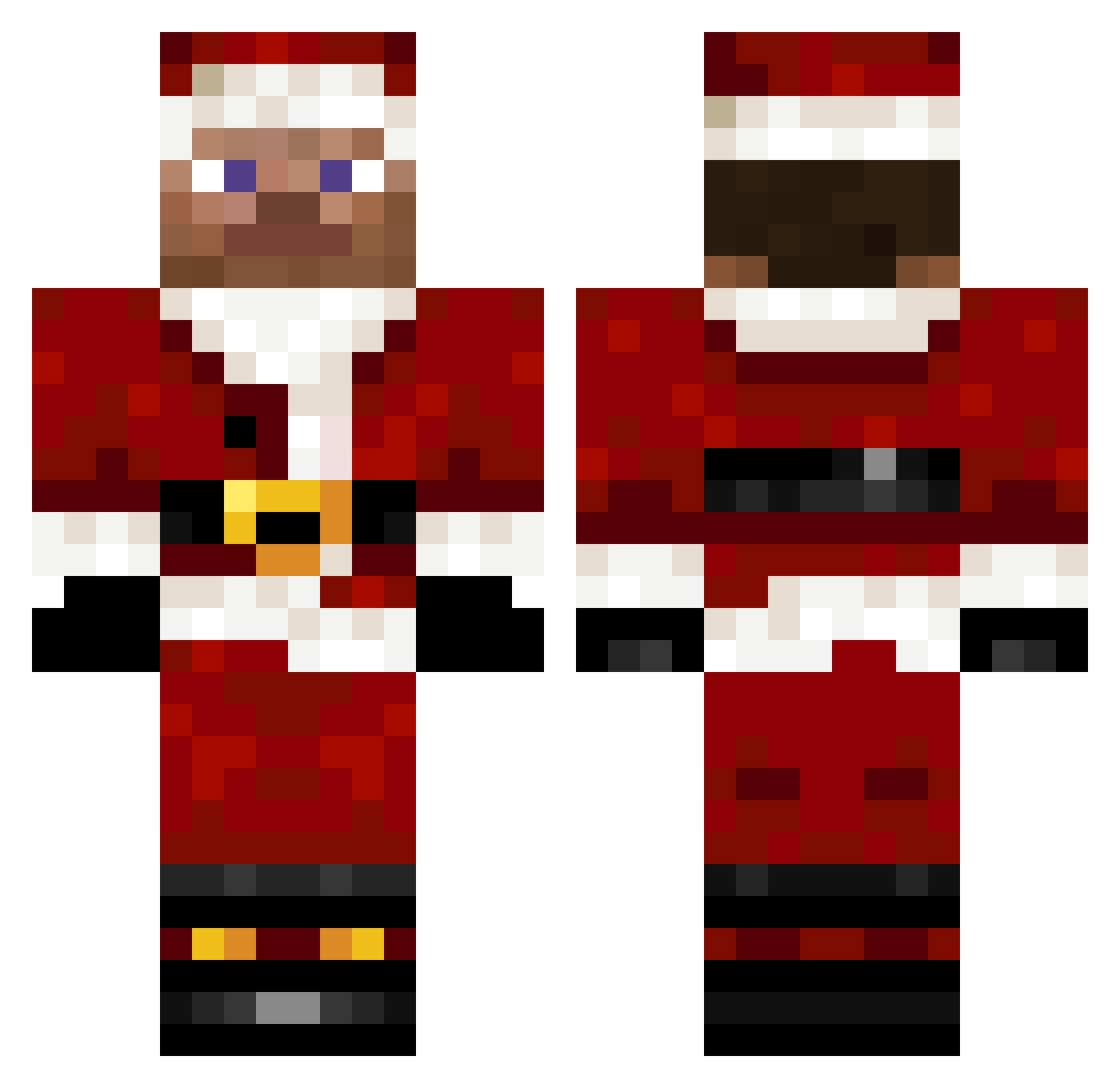 Si11yG00s3 Minecraft skin, front and back view