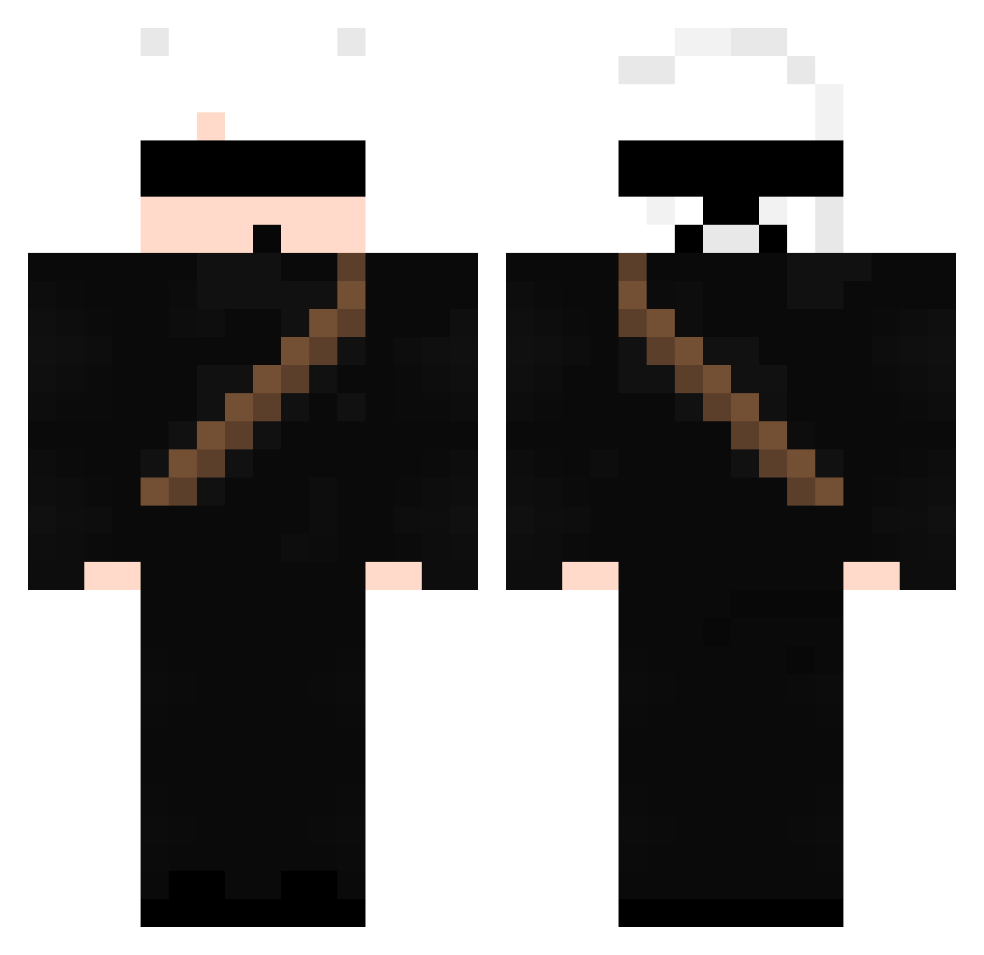 joveemL Minecraft skin, front and back view