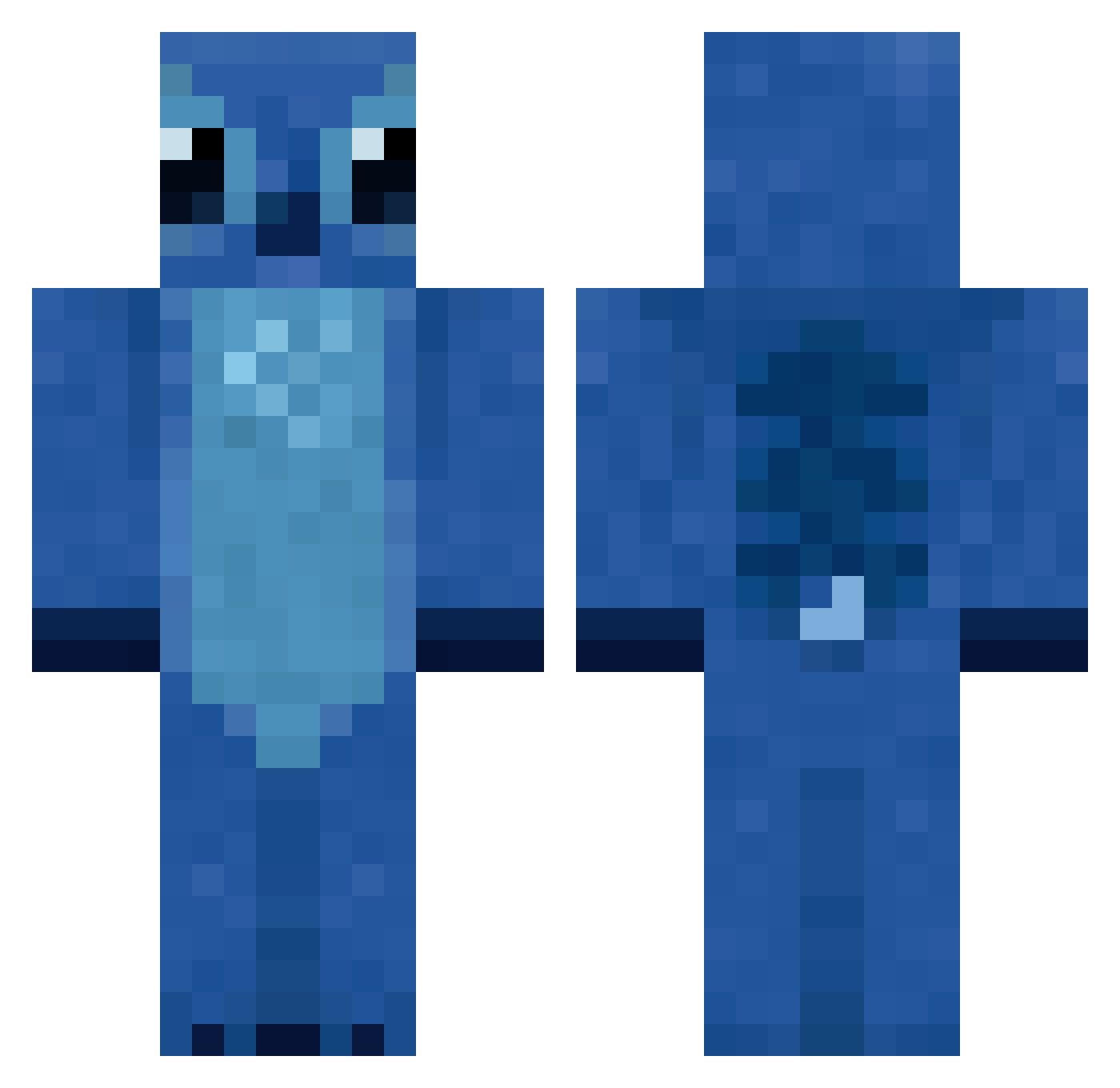 _Viribus_ Minecraft skin, front and back view