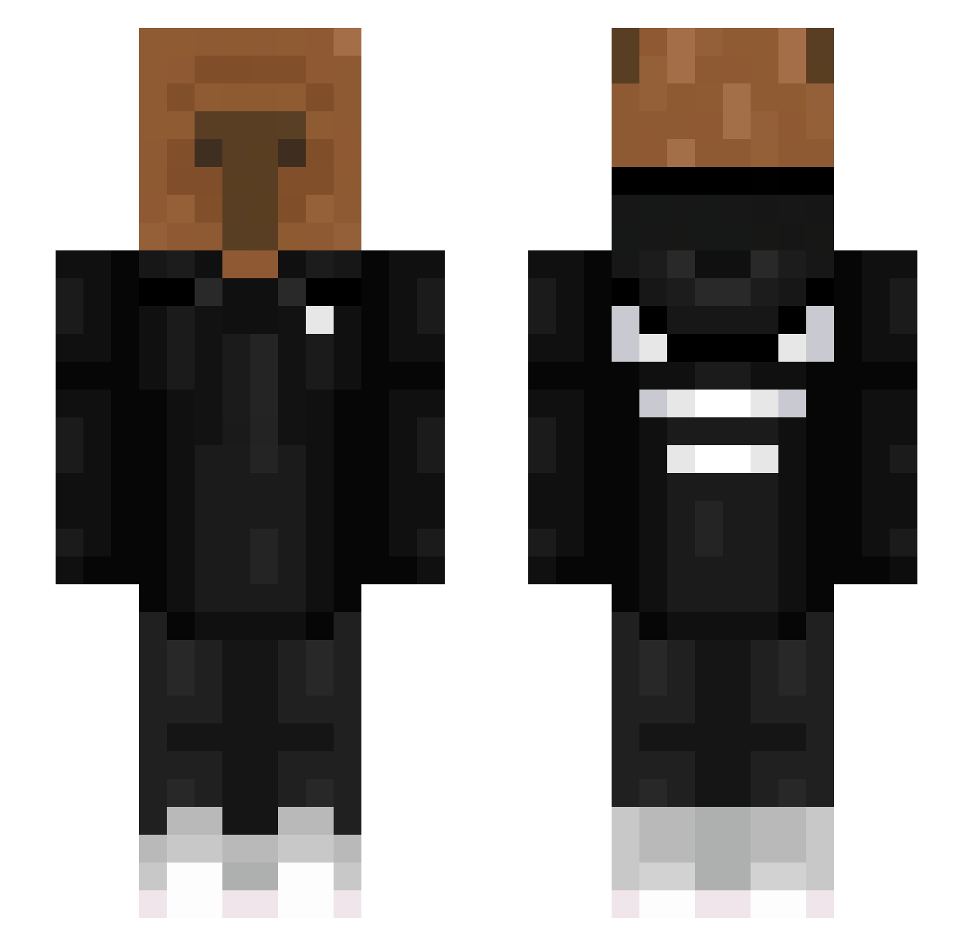 Igorursson Minecraft skin, front and back view