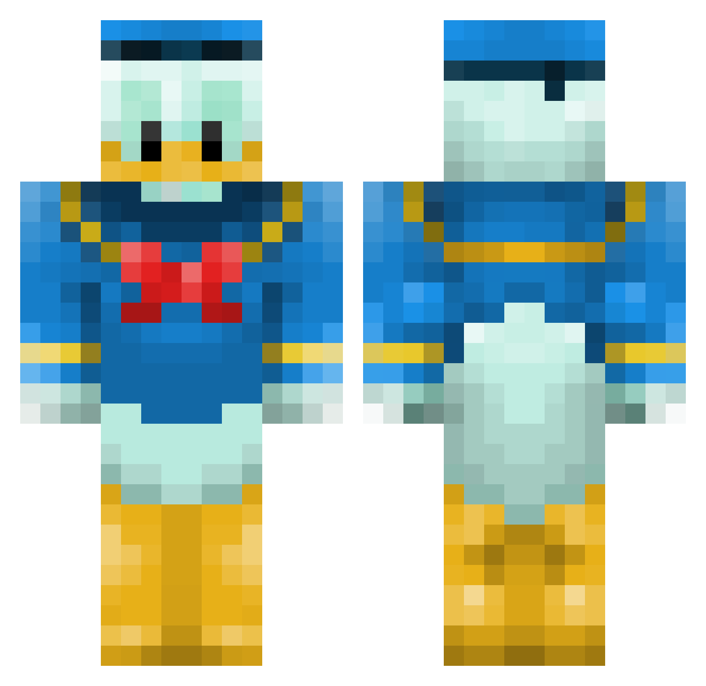 PAWELNOWAK2015 Minecraft skin, front and back view