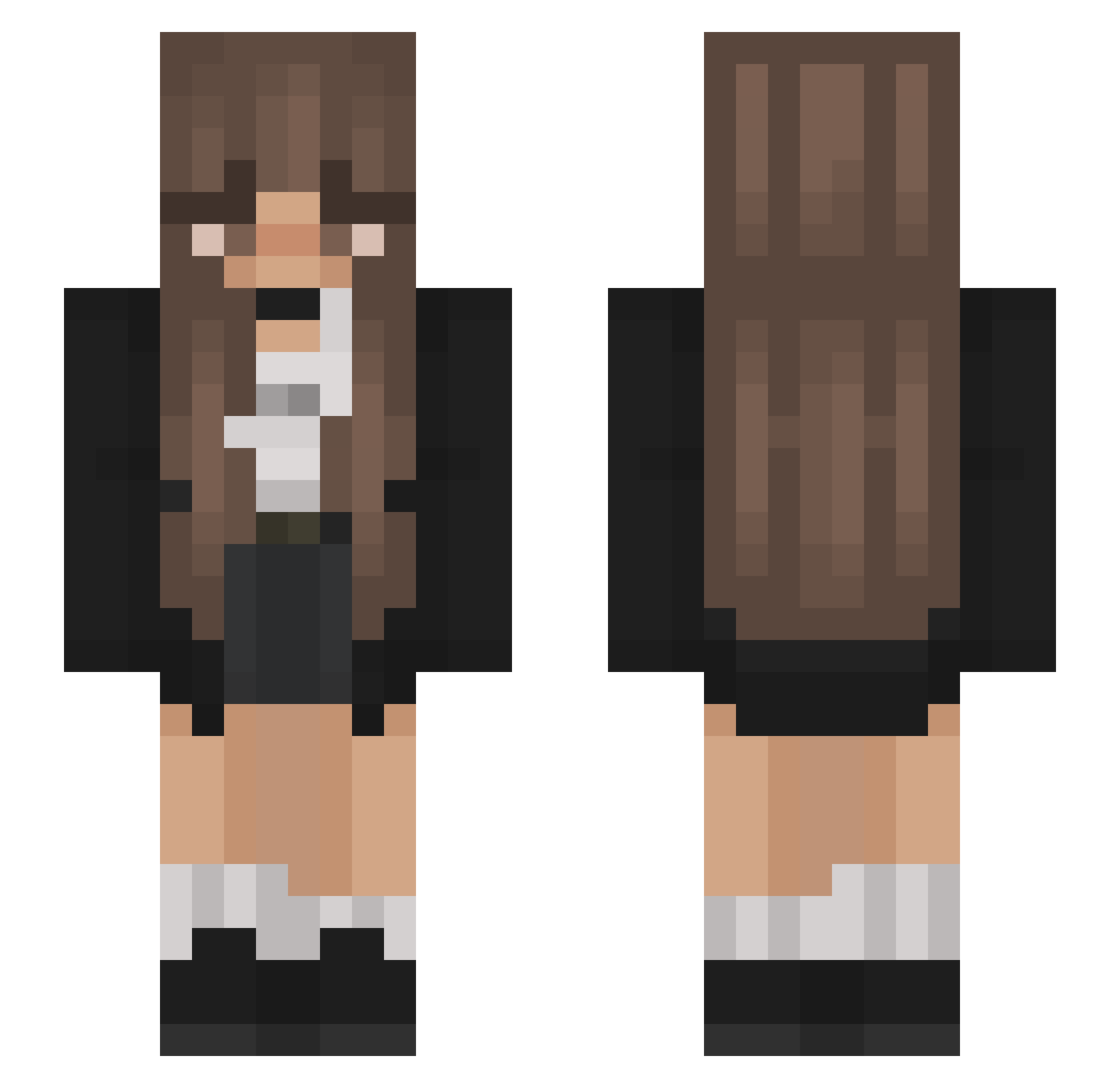 YigitWinner Minecraft skin, front and back view
