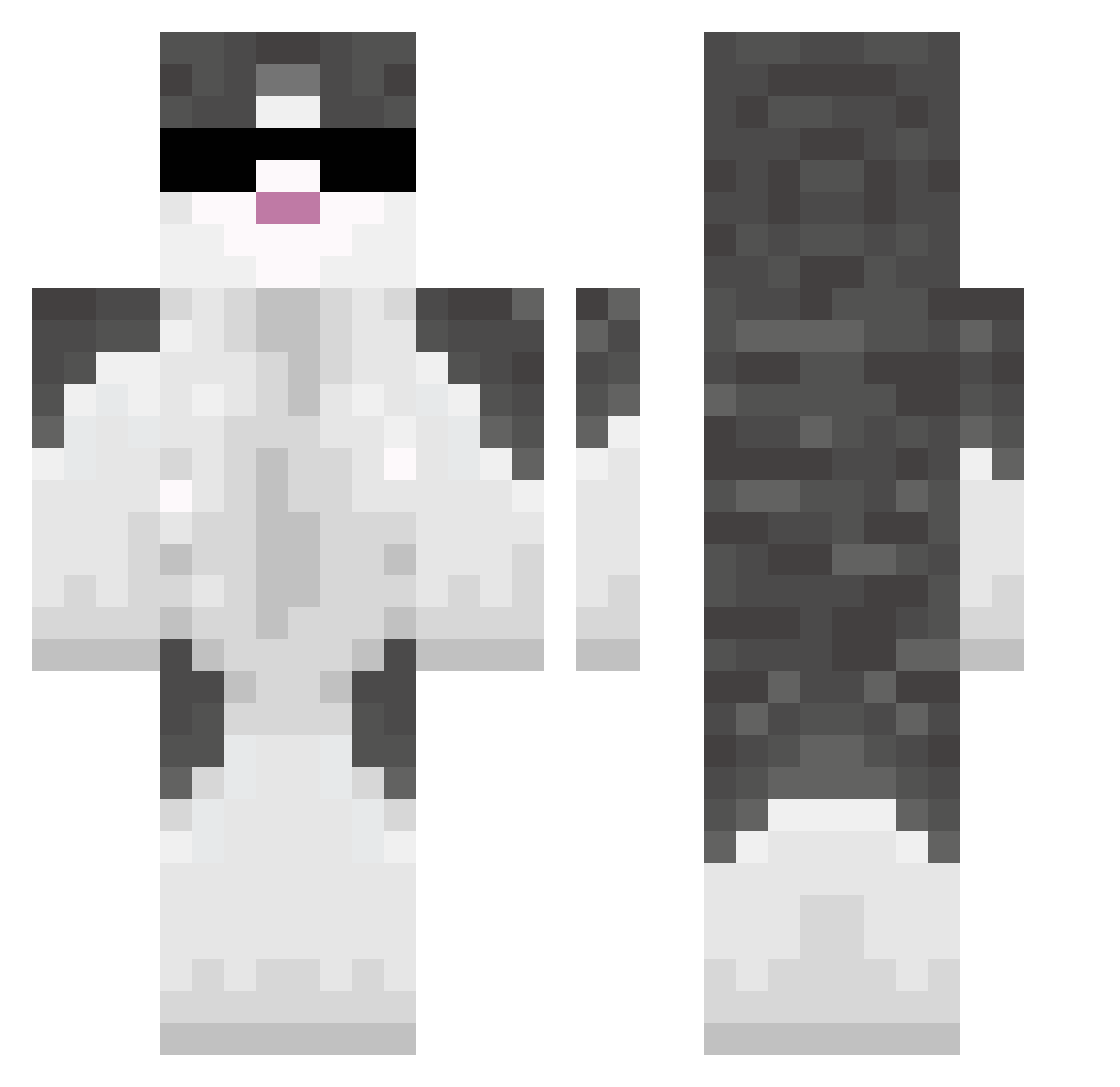 xshrxkx Minecraft skin, front and back view