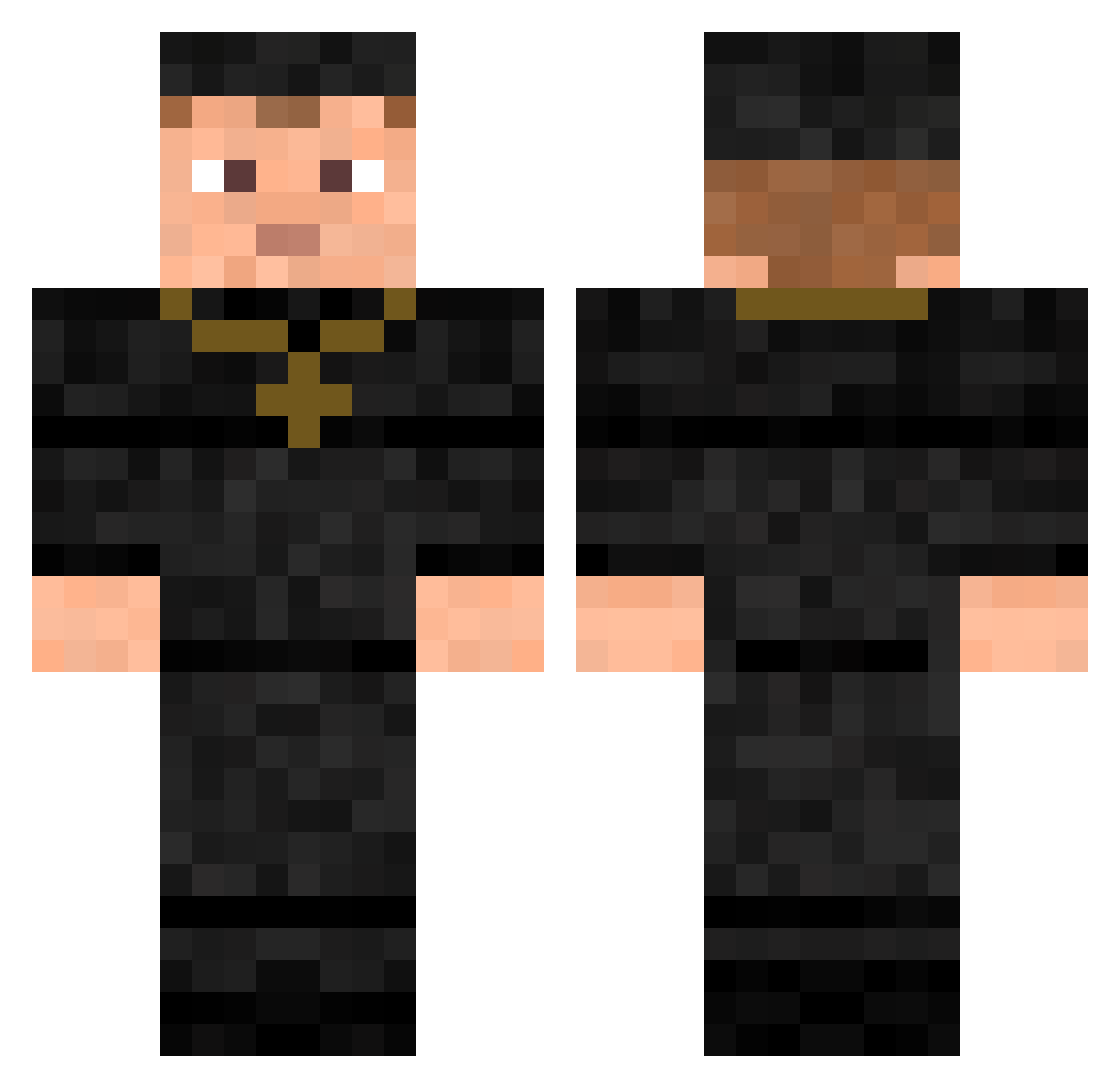 t13trevor Minecraft skin, front and back view