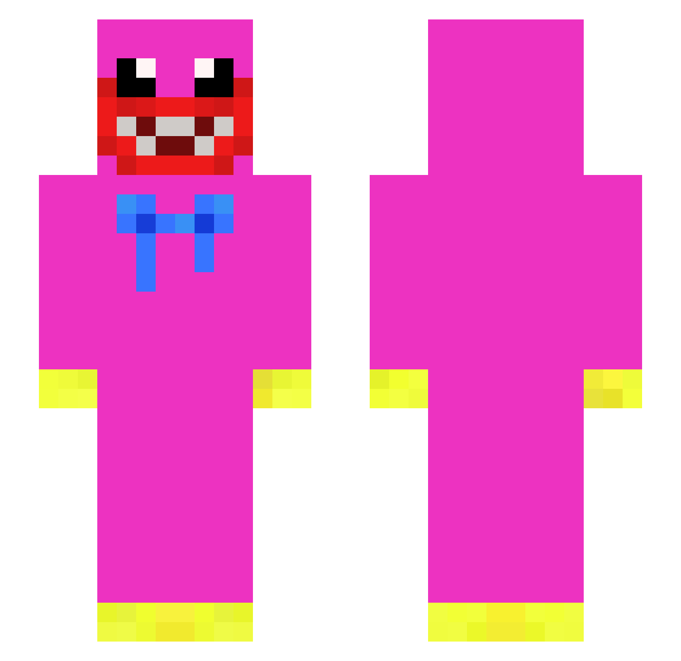 tonyaa Minecraft skin, front and back view