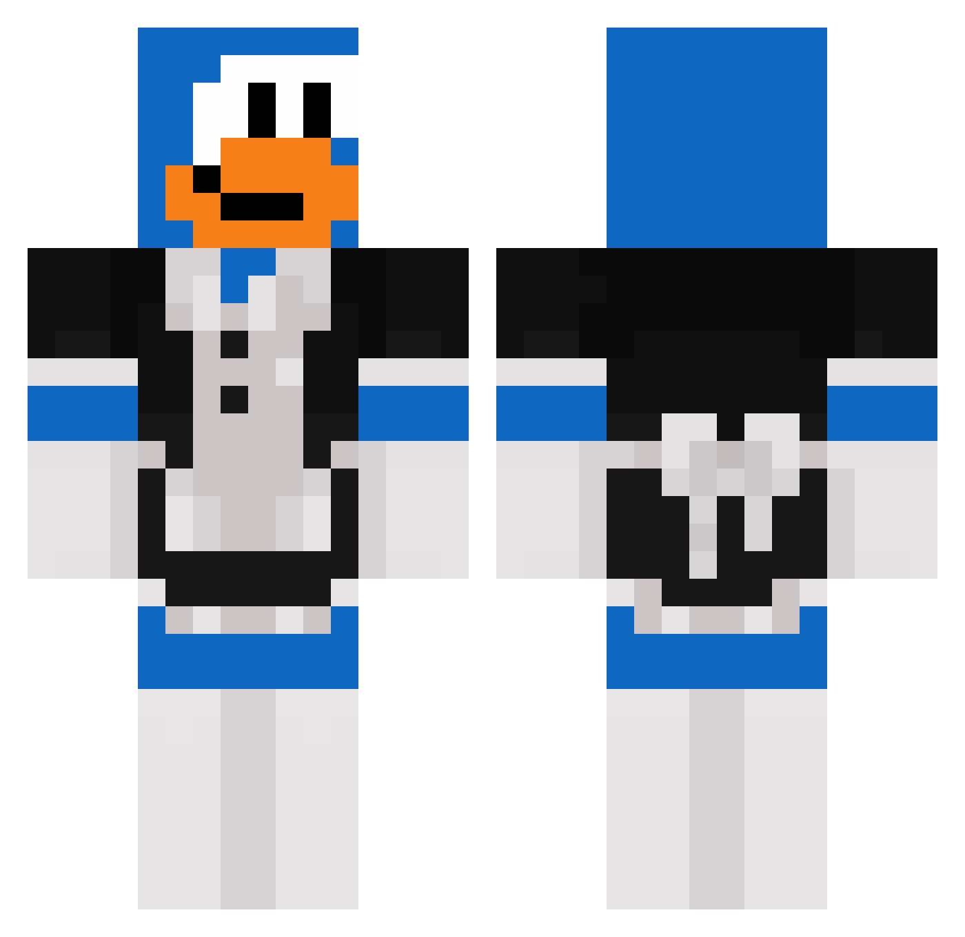 Saikototoso Minecraft skin, front and back view