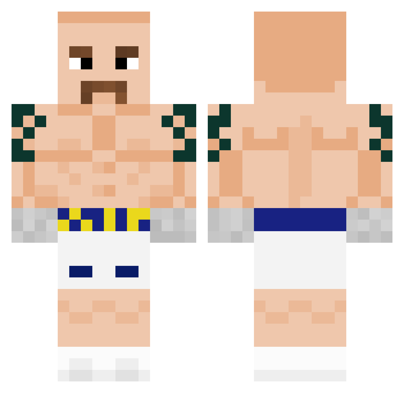 kalaakukko Minecraft skin, front and back view