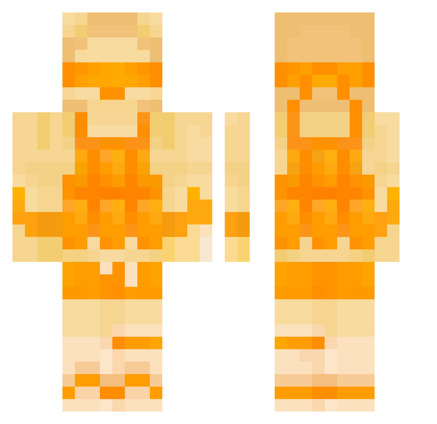 StevesMom69 Minecraft skin, front and back view