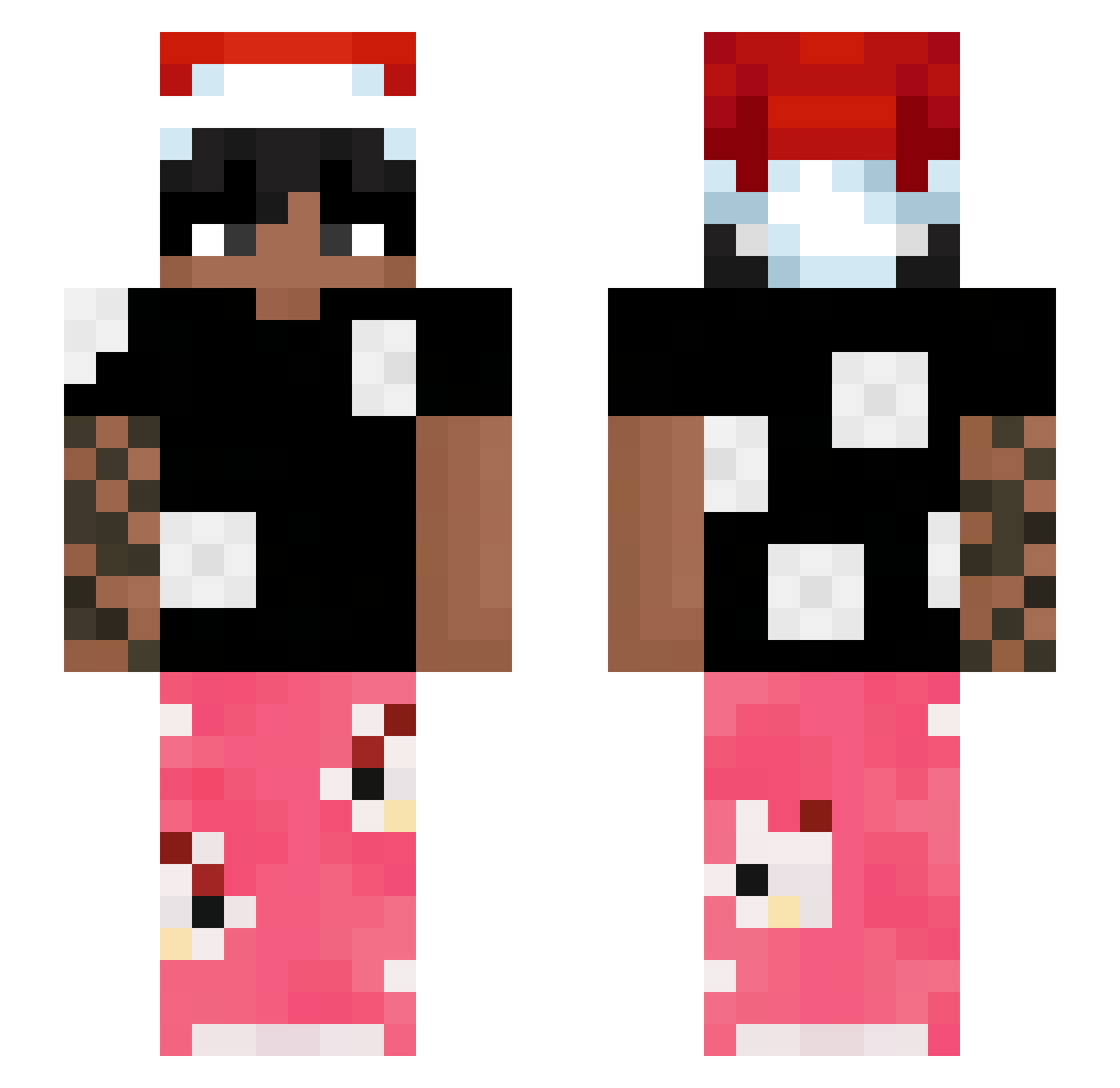 avoidhiro Minecraft skin, front and back view