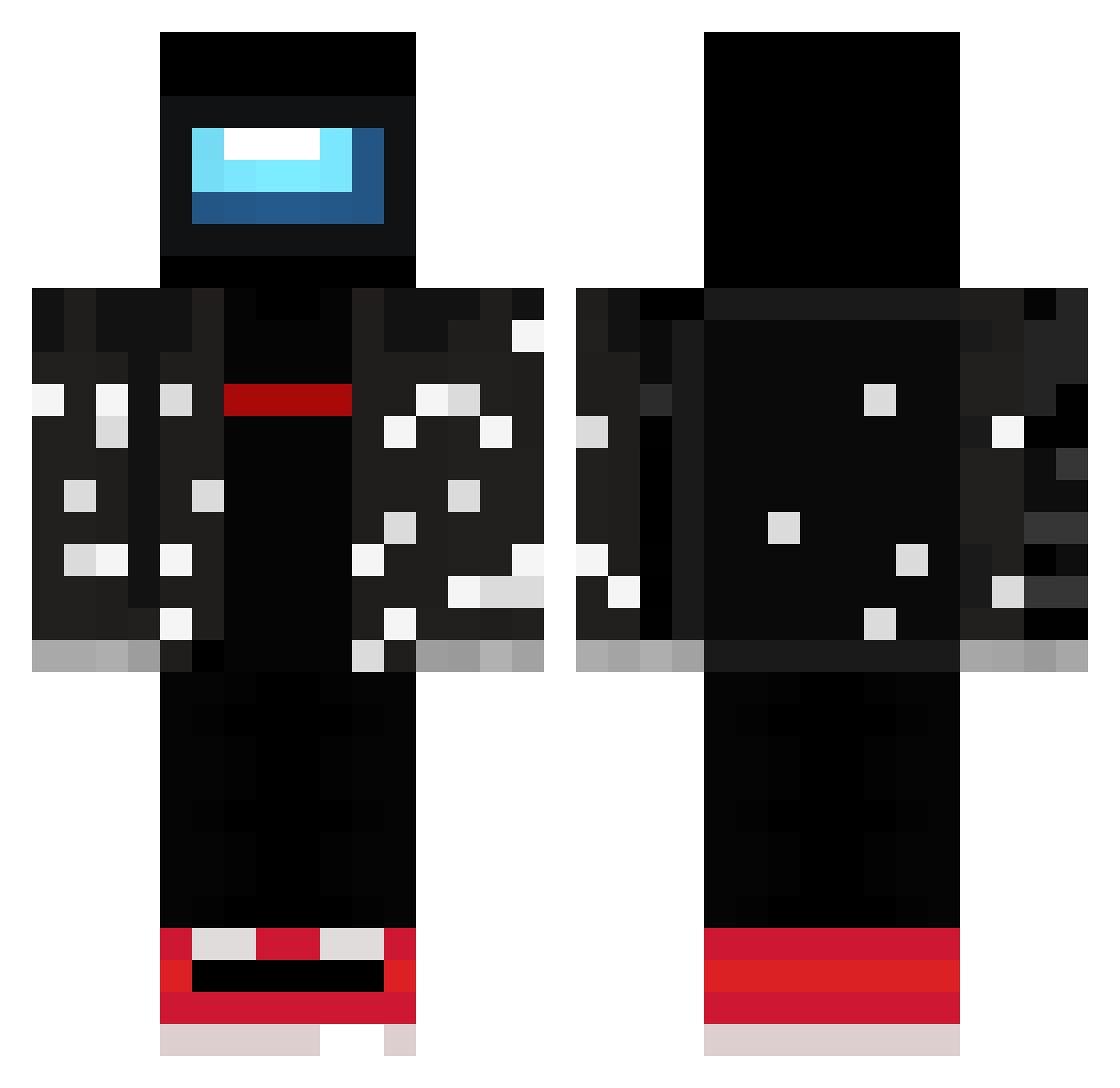 alecamme54 Minecraft skin, front and back view