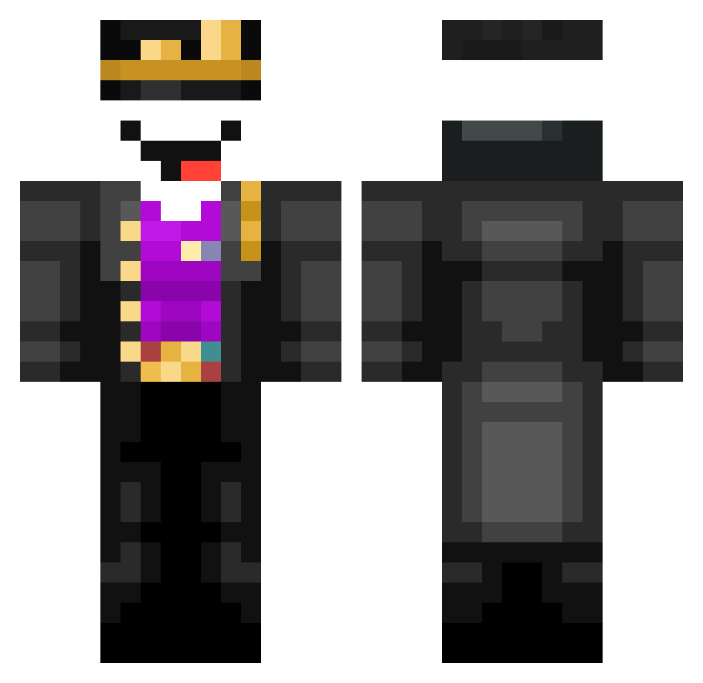 SparePolecat511 Minecraft skin, front and back view