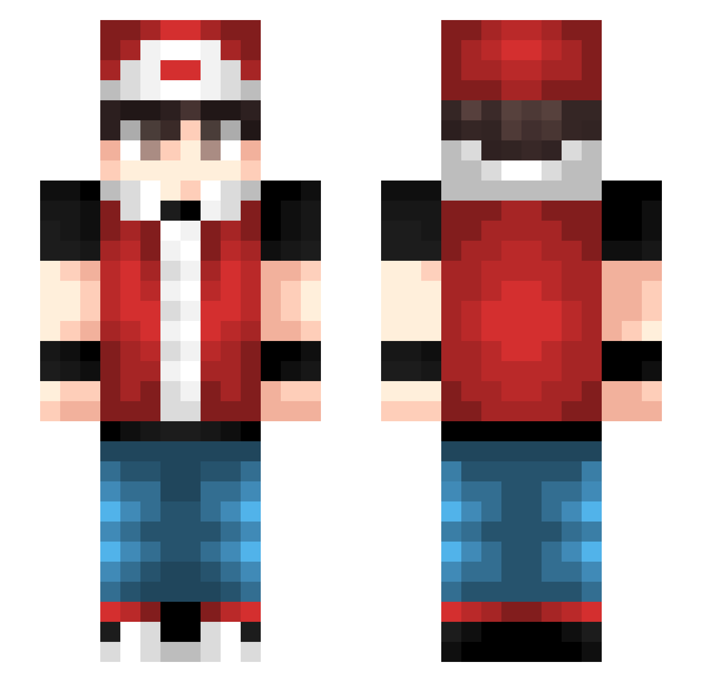 gamersage09 Minecraft skin, front and back view