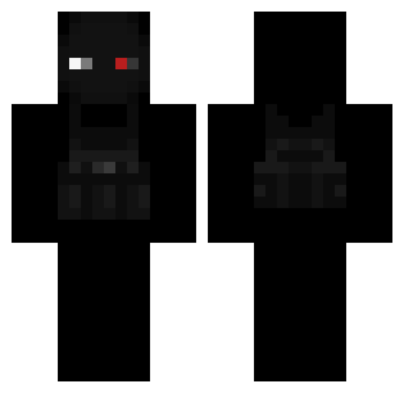 Spartan117jj24 Minecraft skin, front and back view