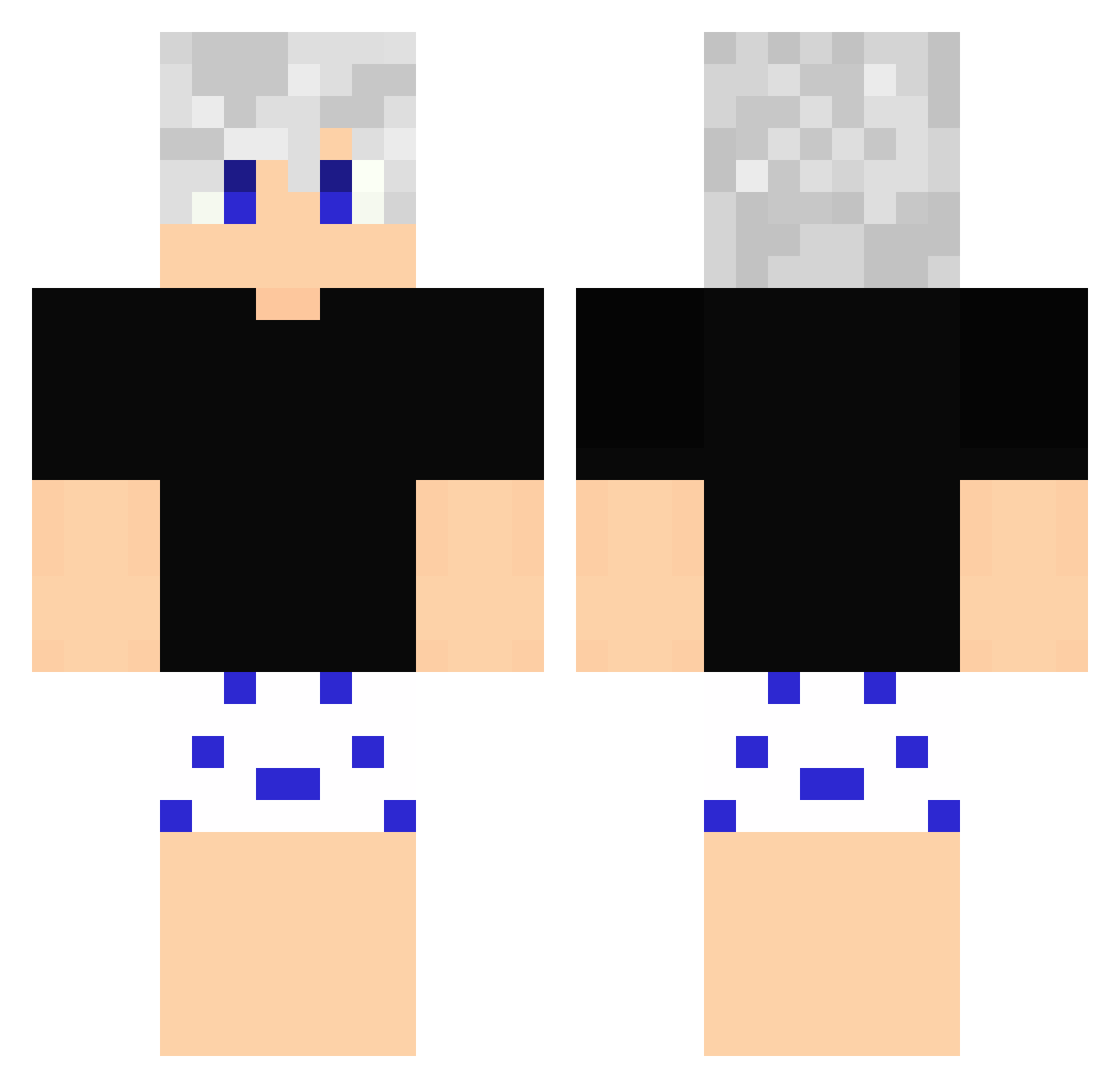 lacostte Minecraft skin, front and back view