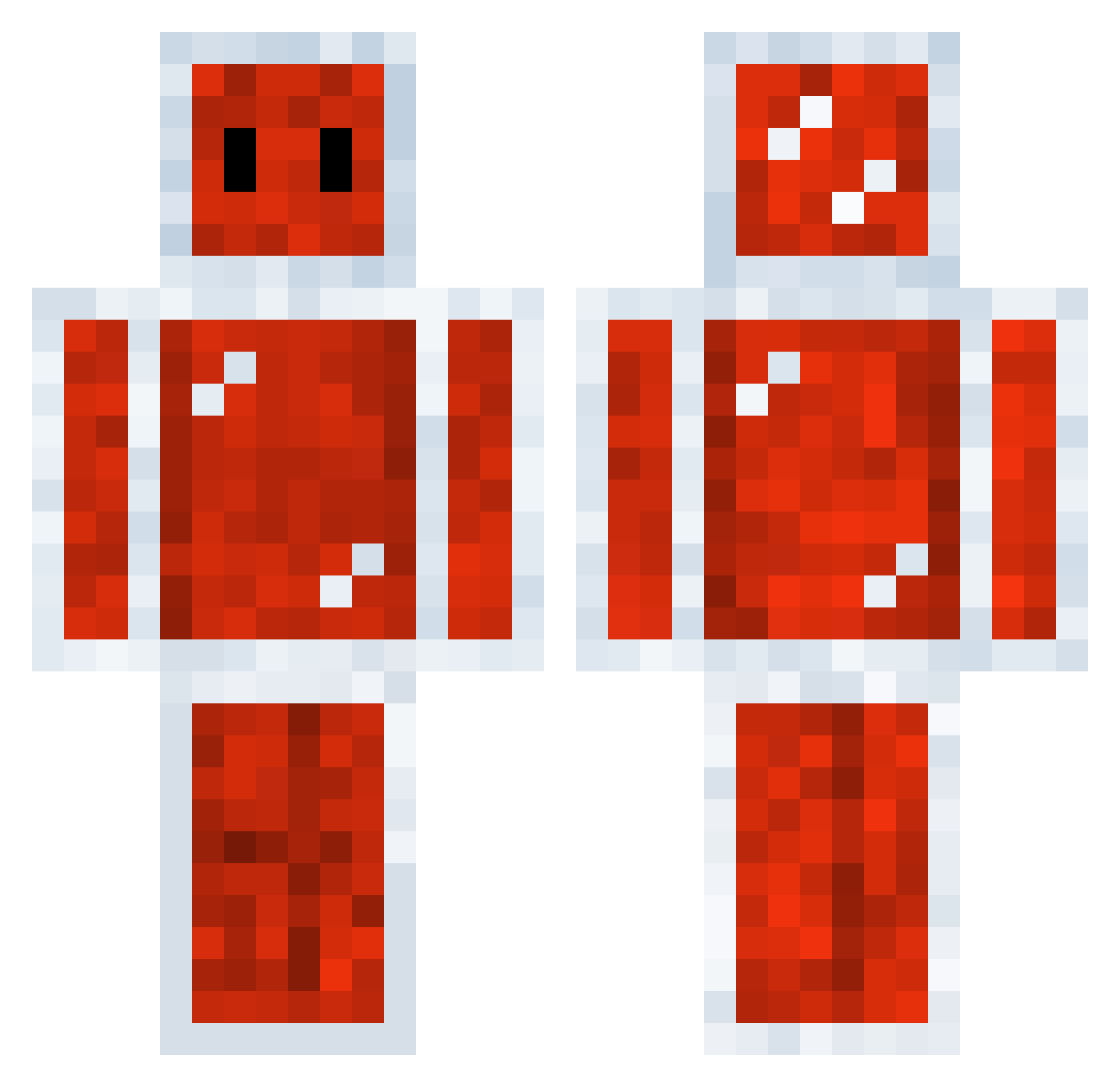 Syrup1000 Minecraft skin, front and back view