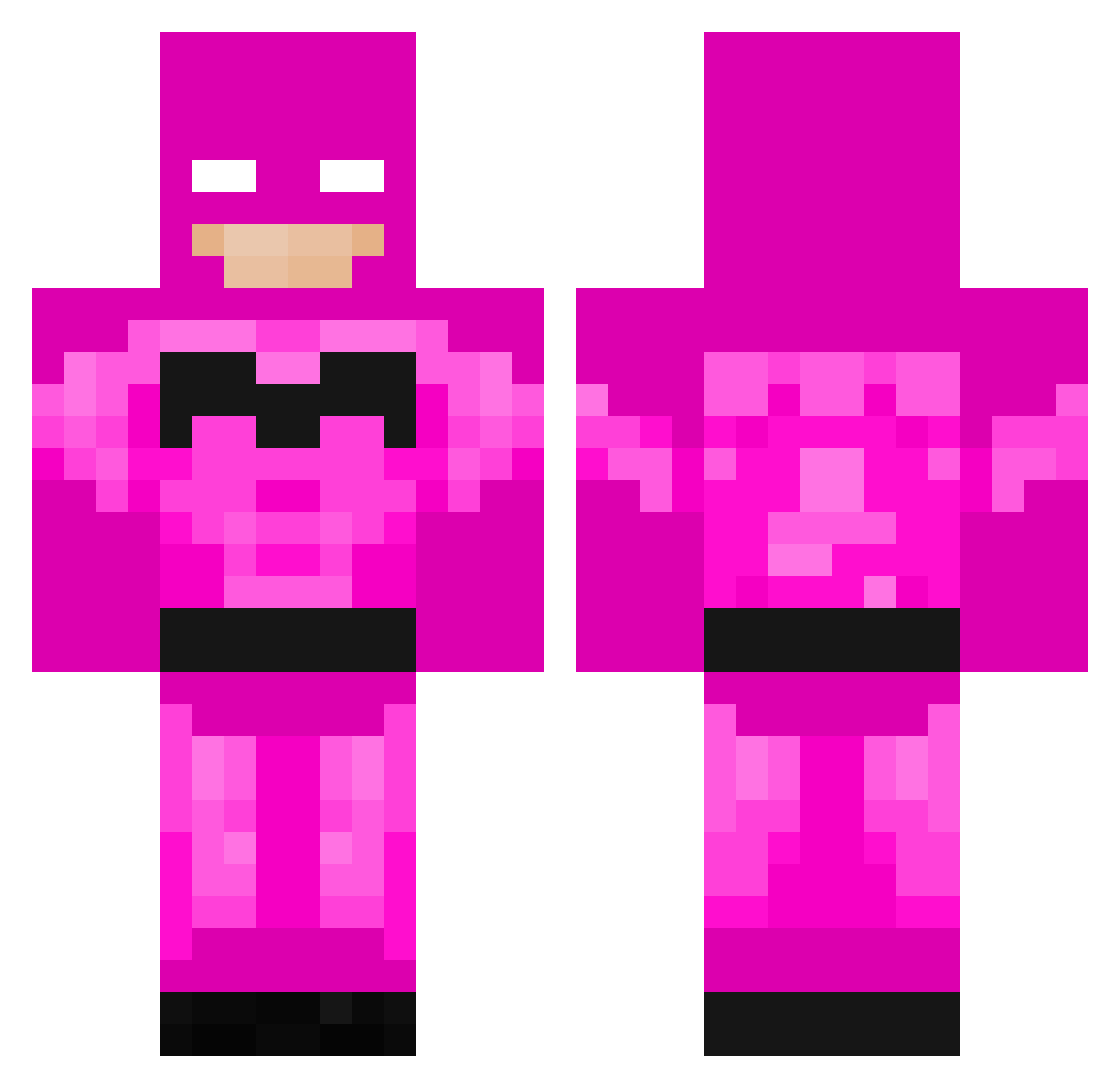 unicorngirl98 Minecraft skin, front and back view