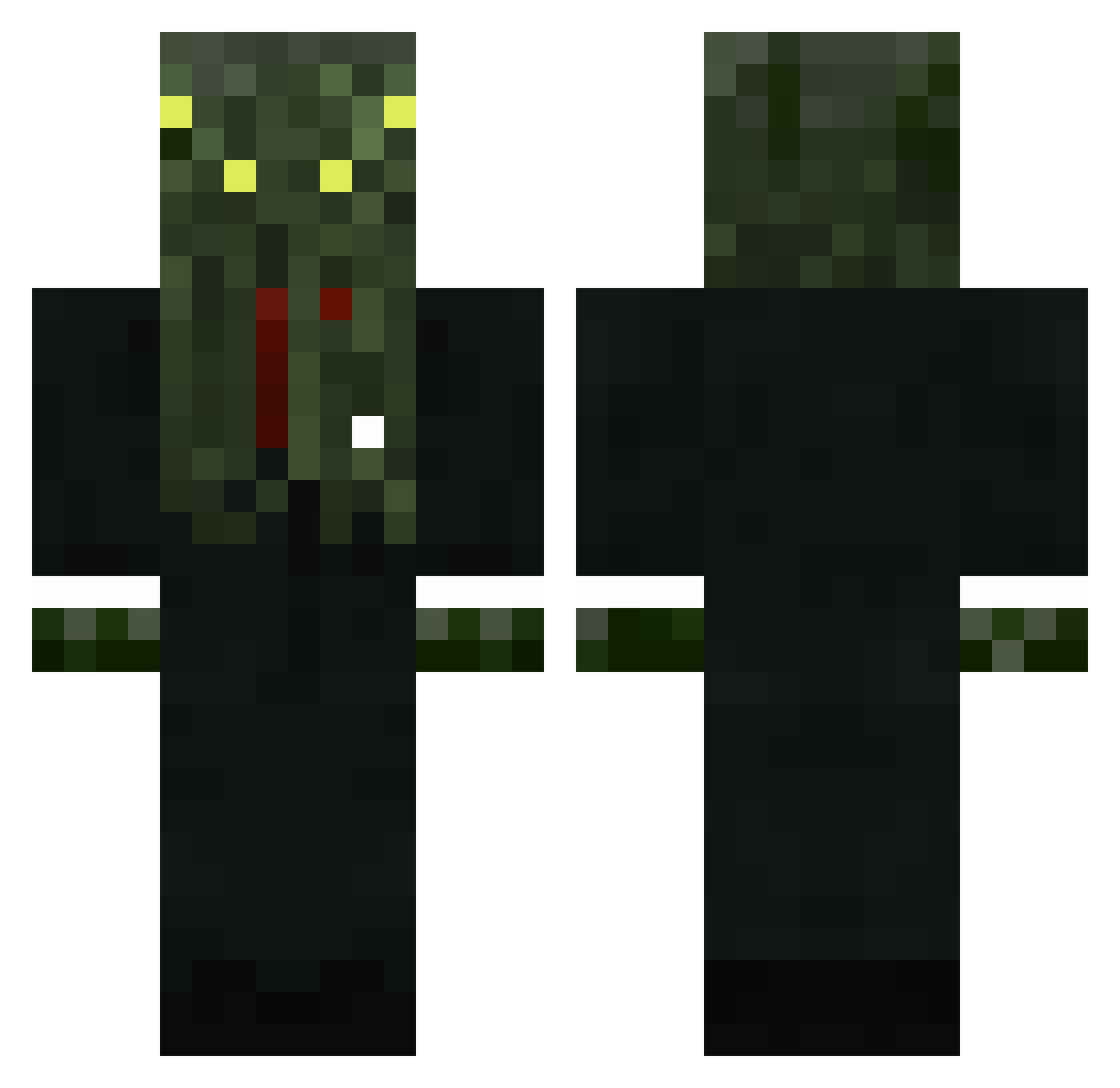 1Rom4n Minecraft skin, front and back view