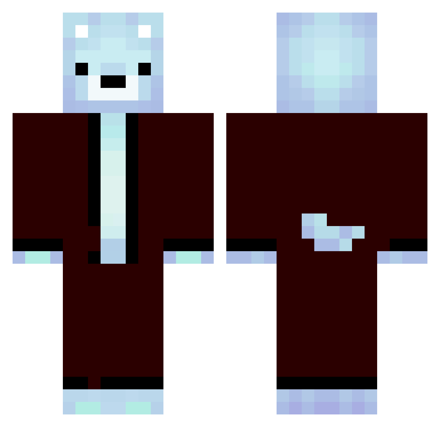 Ursssu Minecraft skin, front and back view