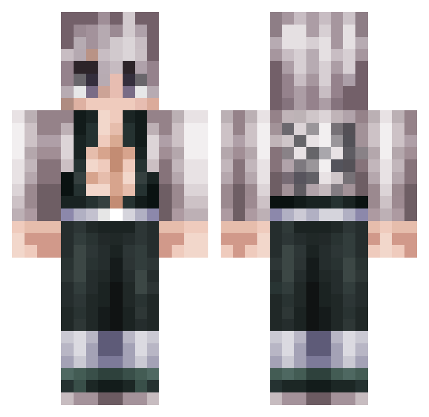 Seperodeo Minecraft skin, front and back view