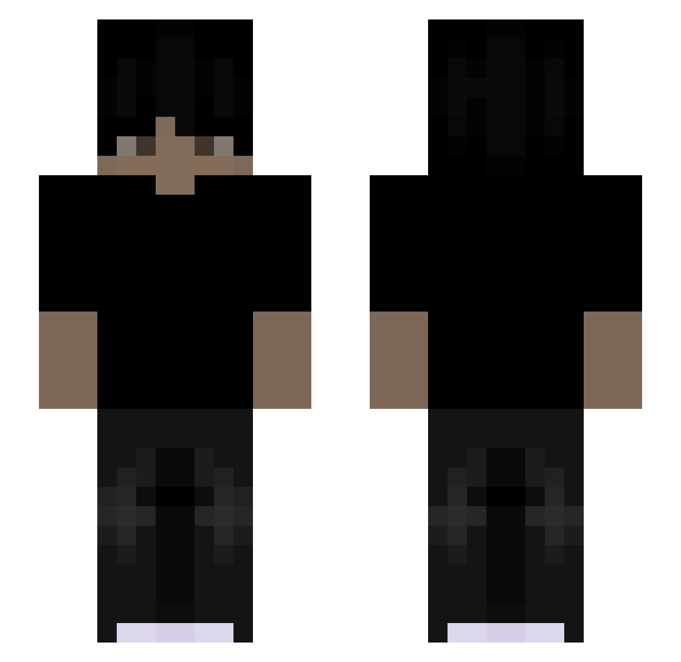 RespectYourDaddy Minecraft skin, front and back view