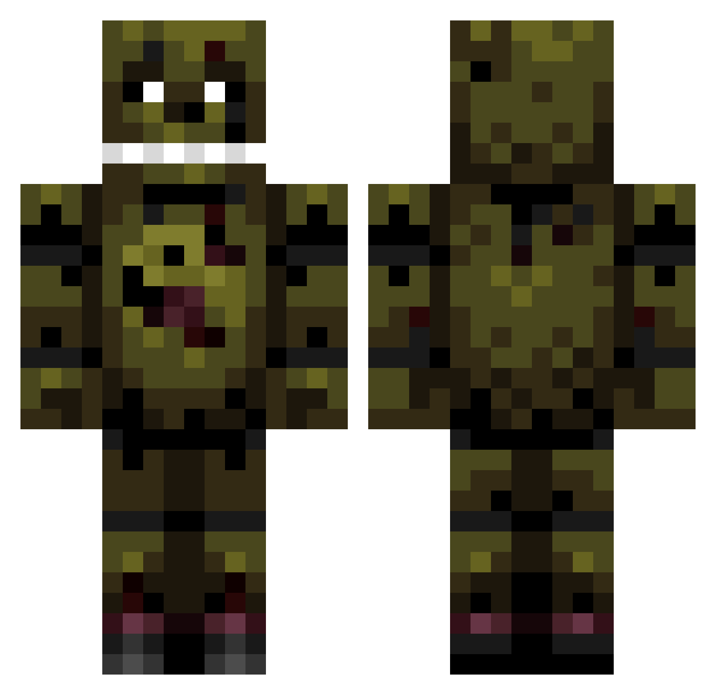 BruhGamerBruh Minecraft skin, front and back view