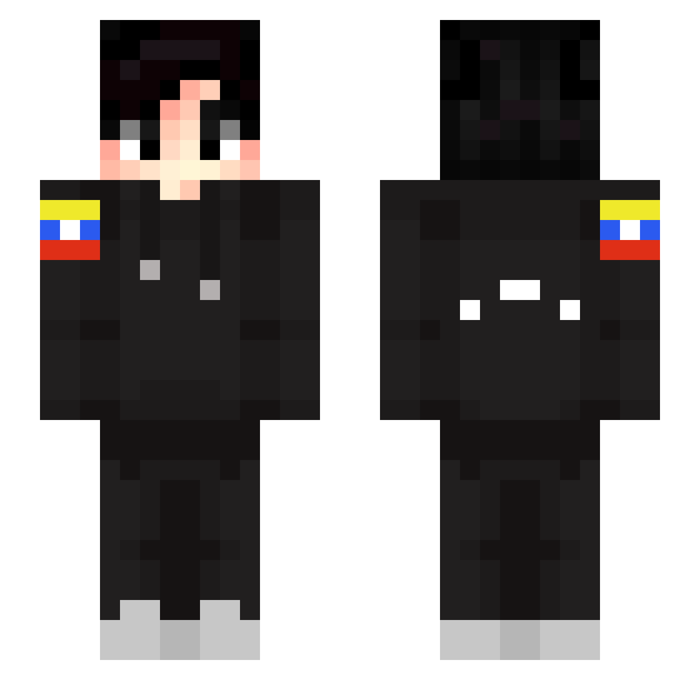 Guaicay_XD Minecraft skin, front and back view
