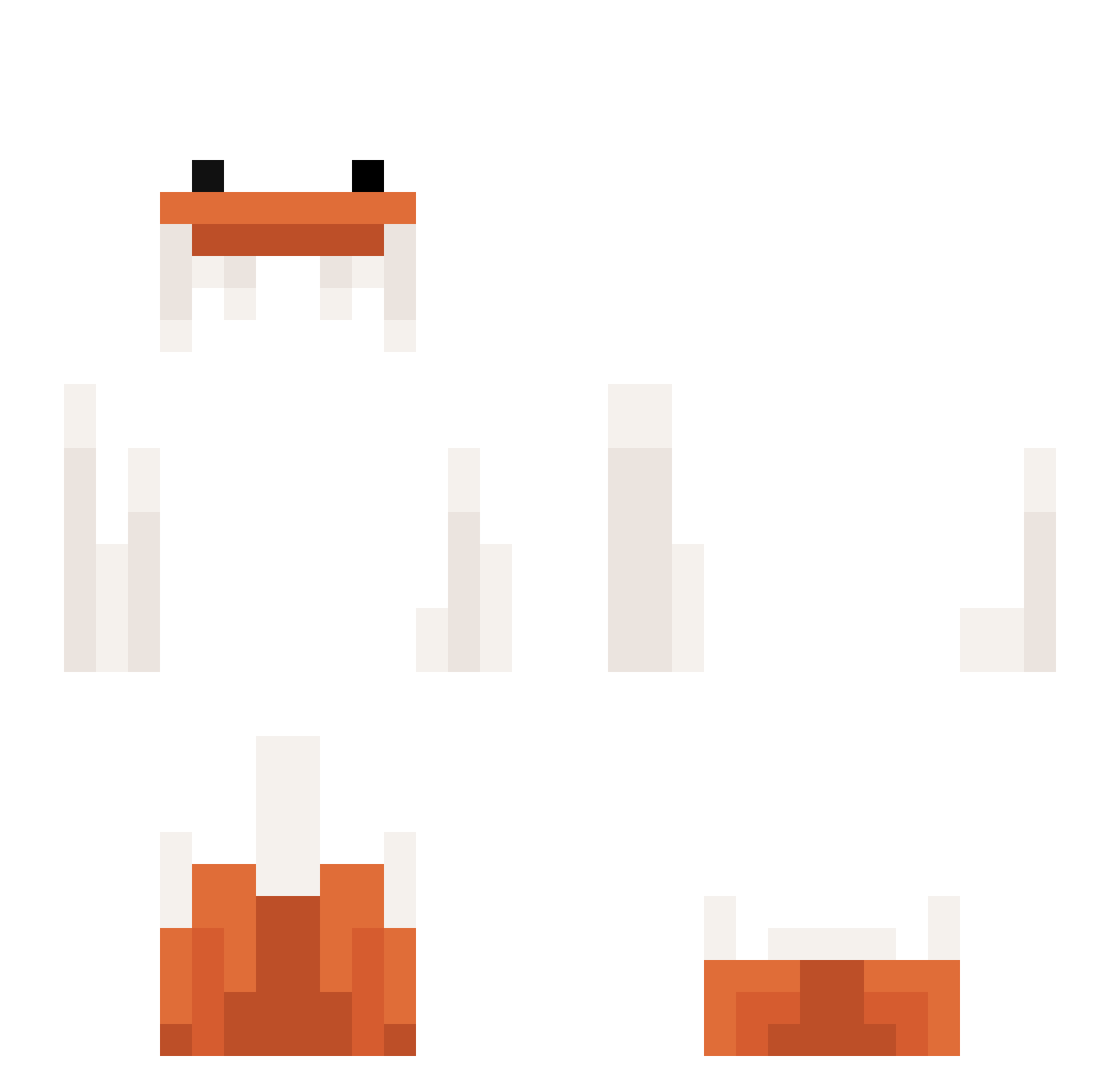 hhs4 Minecraft skin, front and back view