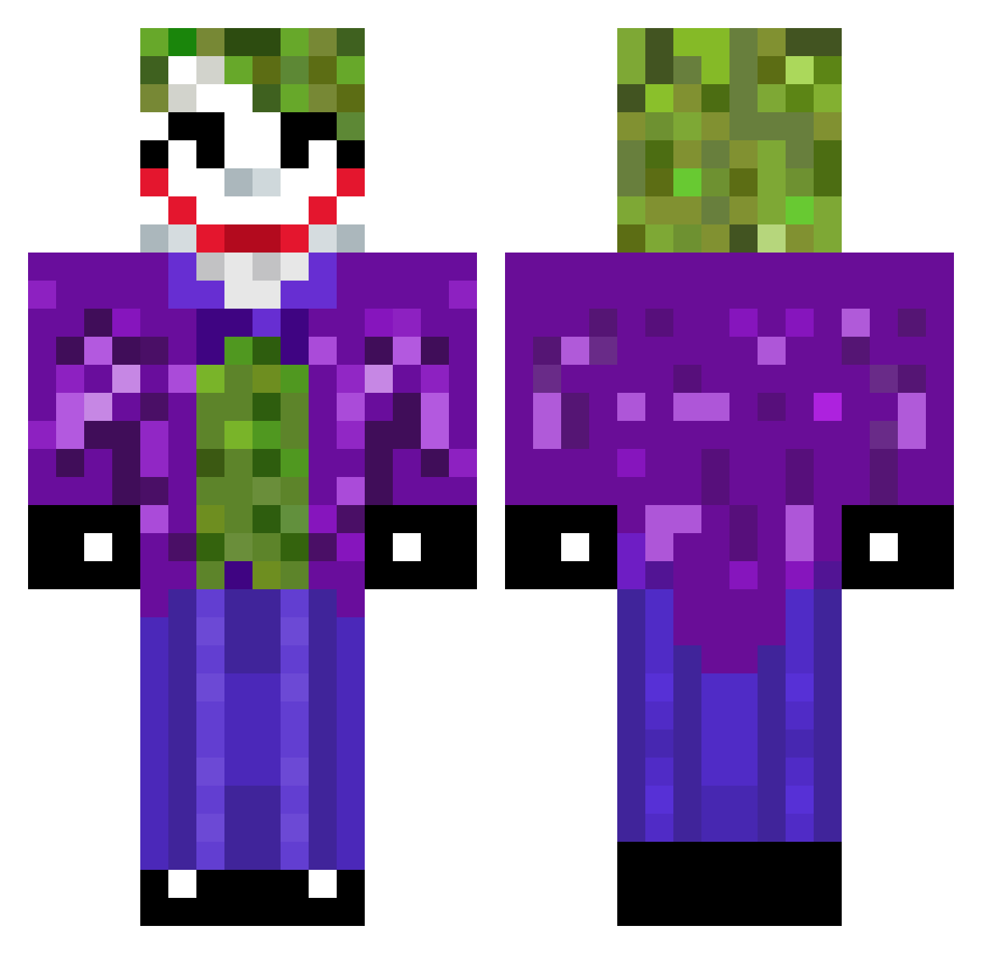 RoyalSpark5 Minecraft skin, front and back view