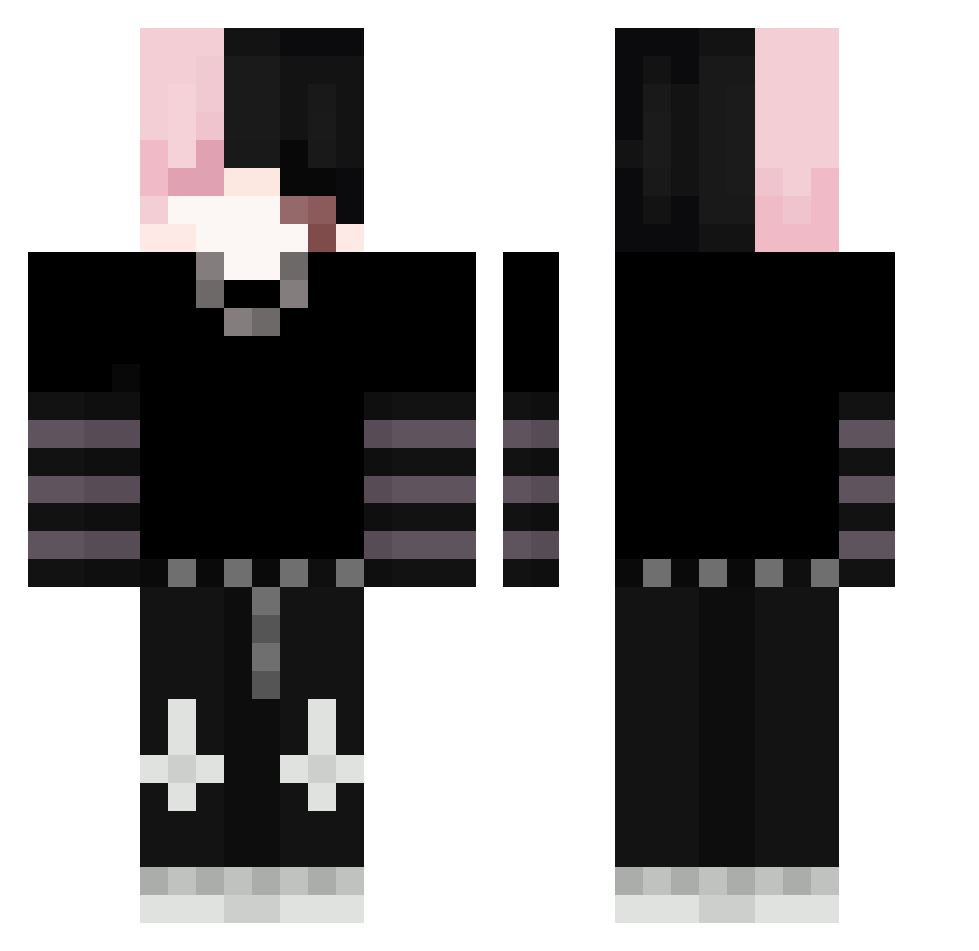 Starpic Minecraft skin, front and back view