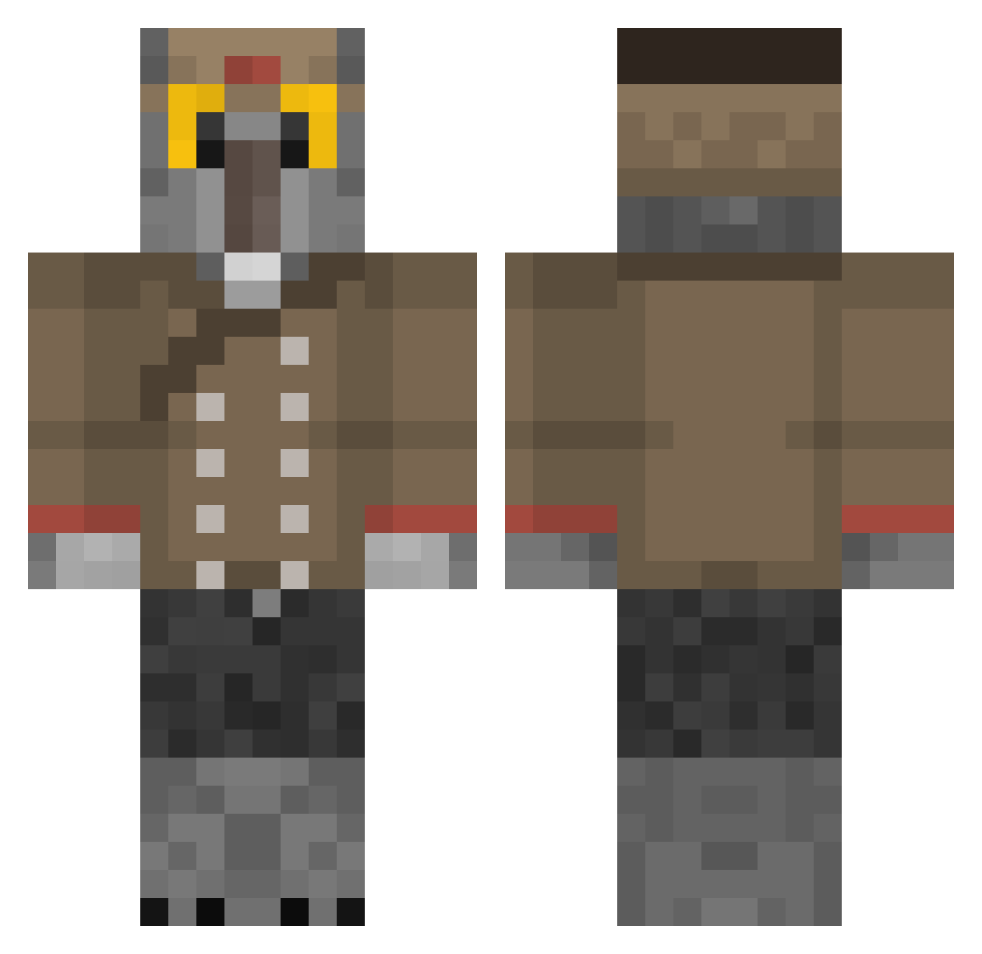 1n_Sa_Ne Minecraft skin, front and back view