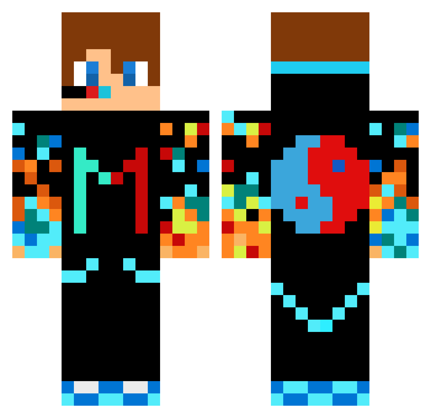 MG_54 Minecraft skin, front and back view