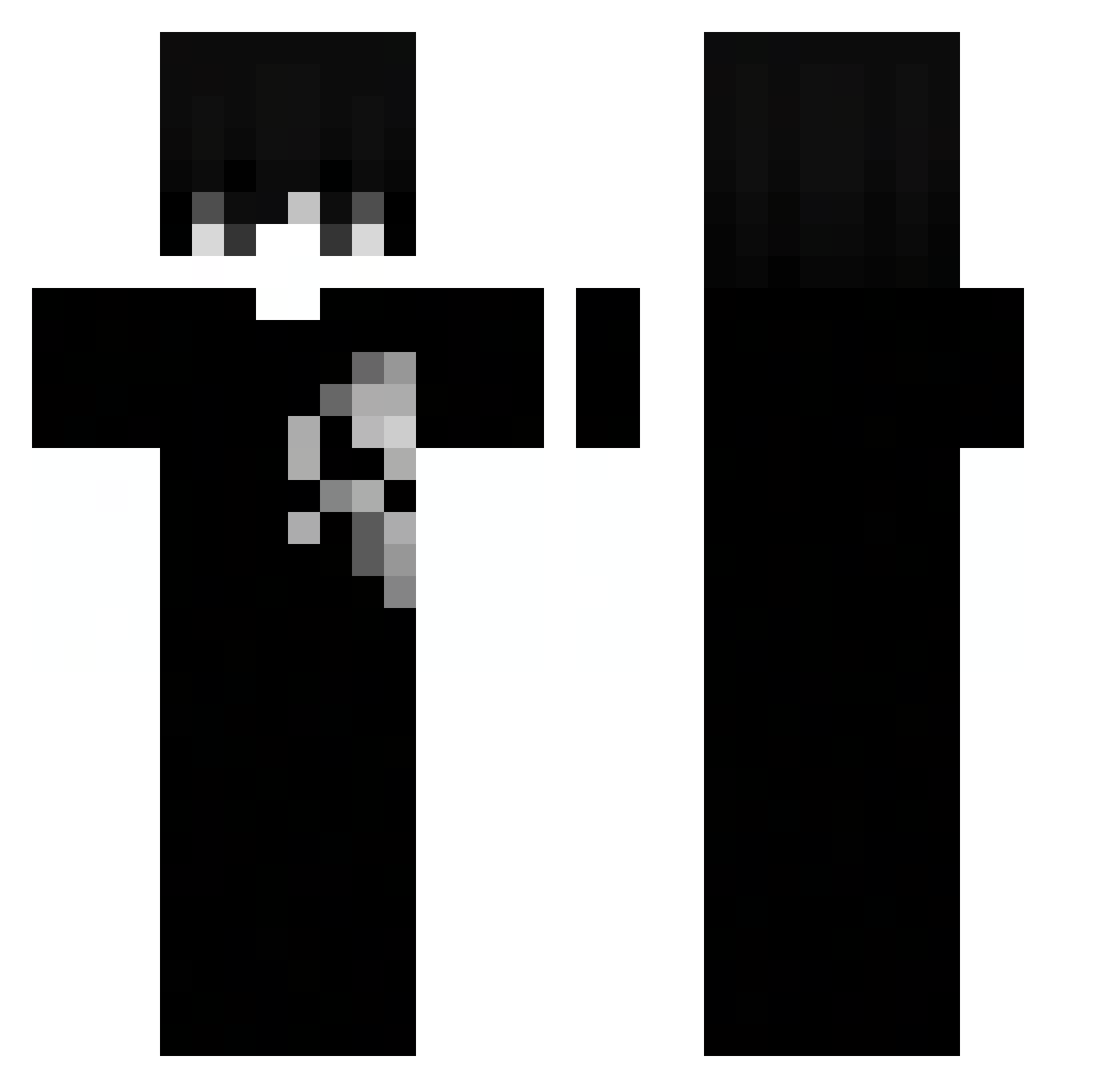 YoyiArnold Minecraft skin, front and back view