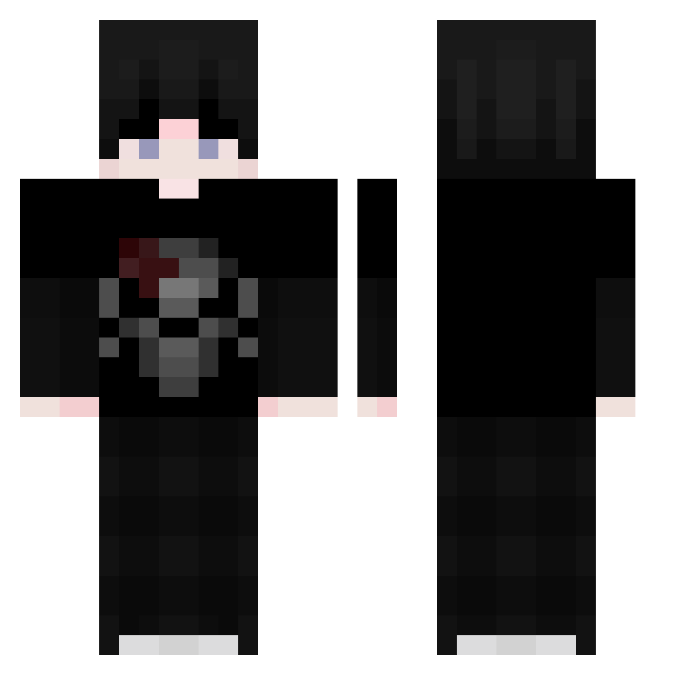 W_Desolation_M Minecraft skin, front and back view