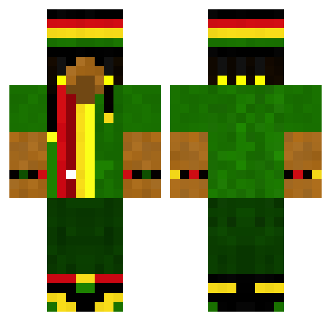 lit_asf Minecraft skin, front and back view