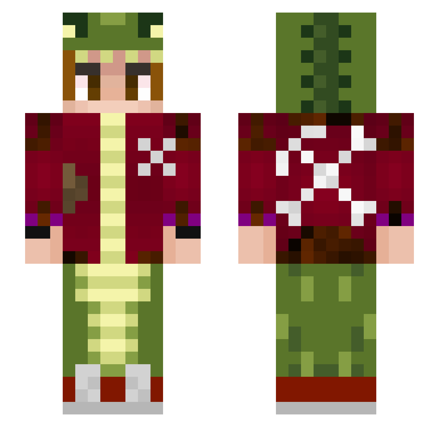 M_Sky3 Minecraft skin, front and back view
