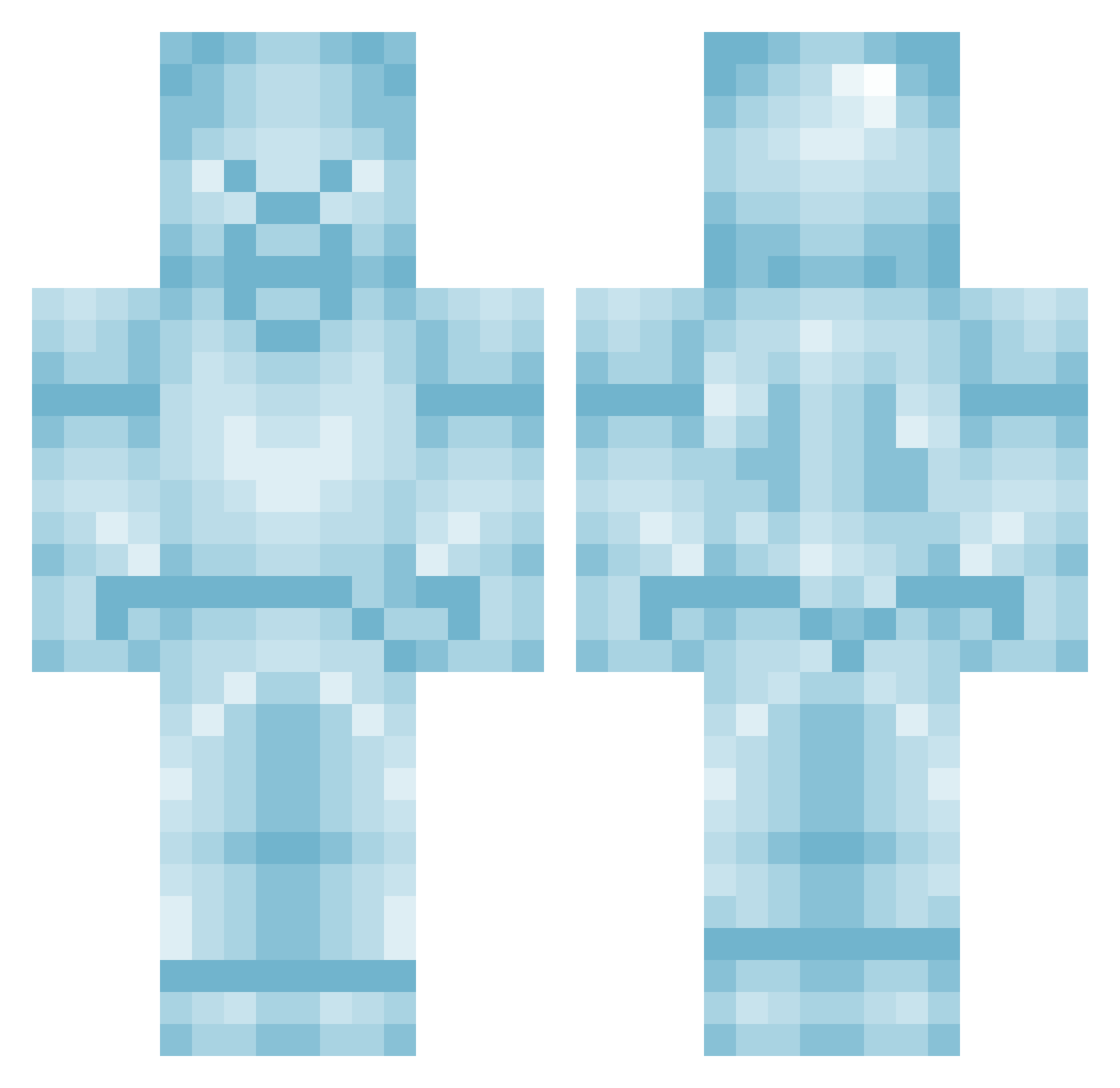 MayorColeBelieve Minecraft skin, front and back view