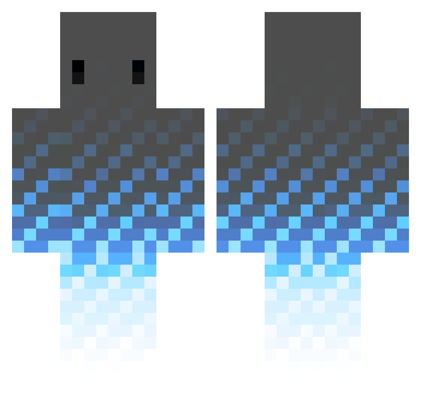 XxSw4gMaSt3R69xX Minecraft skin, front and back view