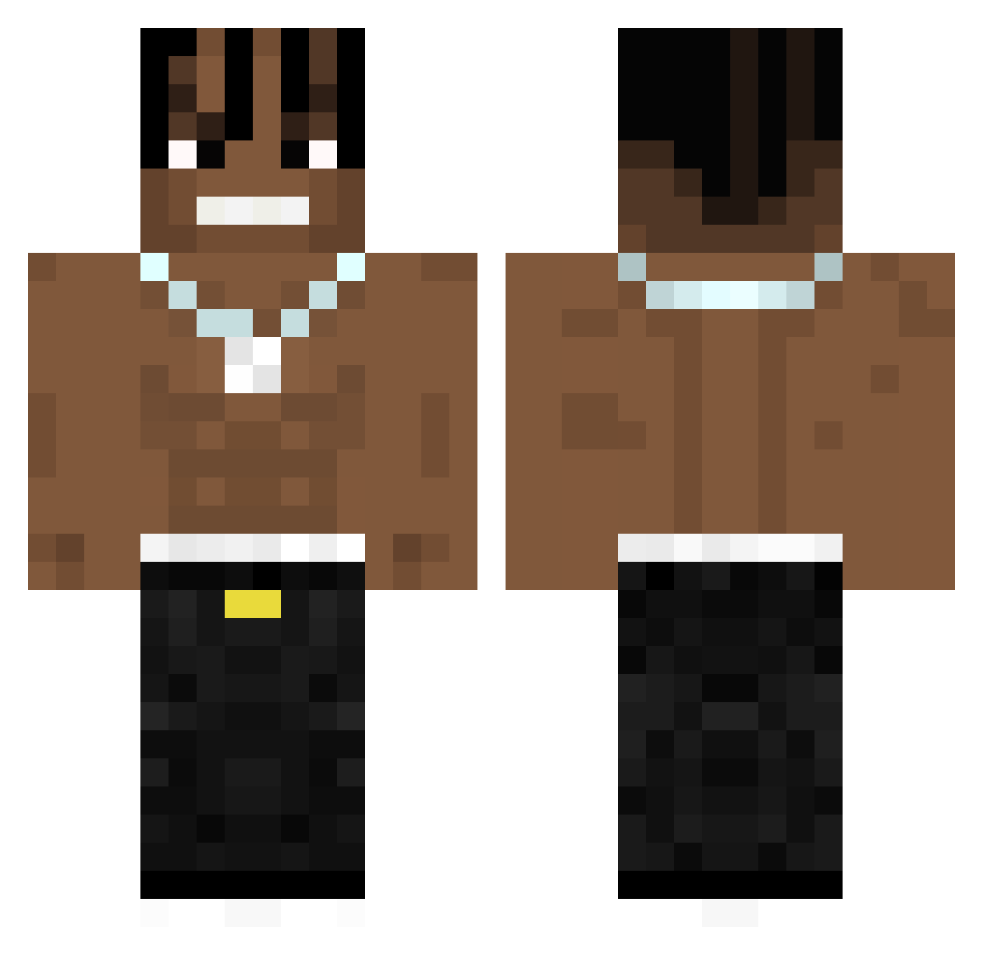 _NovaPvP_ Minecraft skin, front and back view
