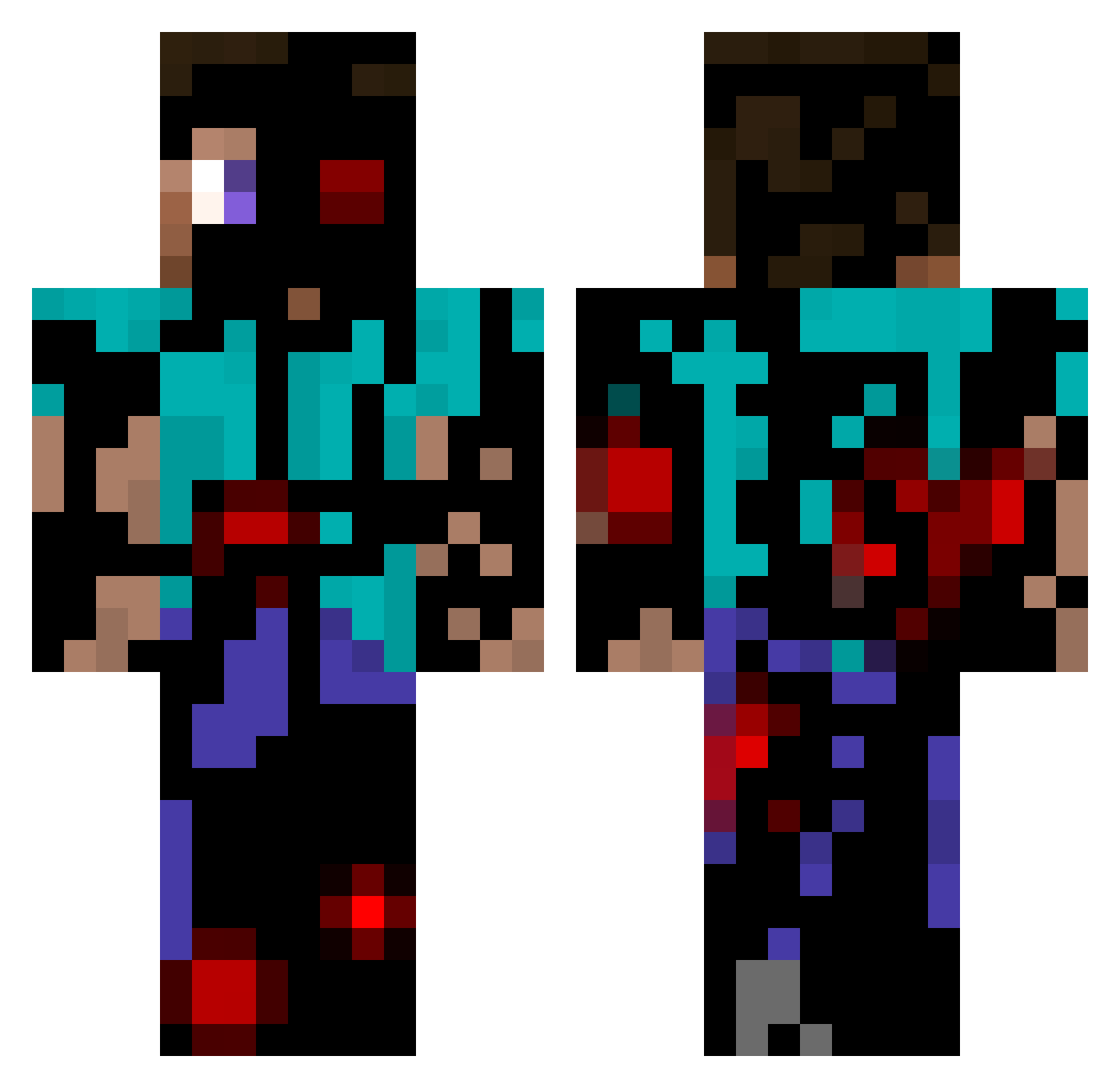 Alexandru_015 Minecraft skin, front and back view