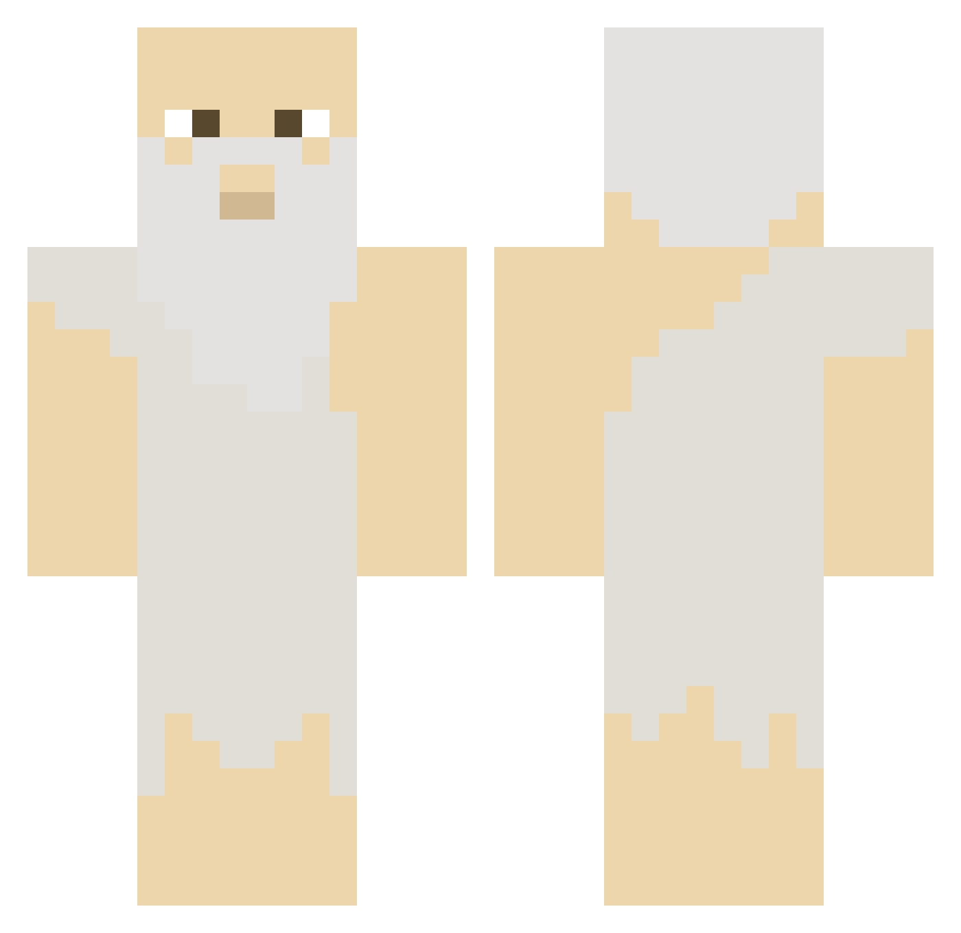 Prince_7379 Minecraft skin, front and back view